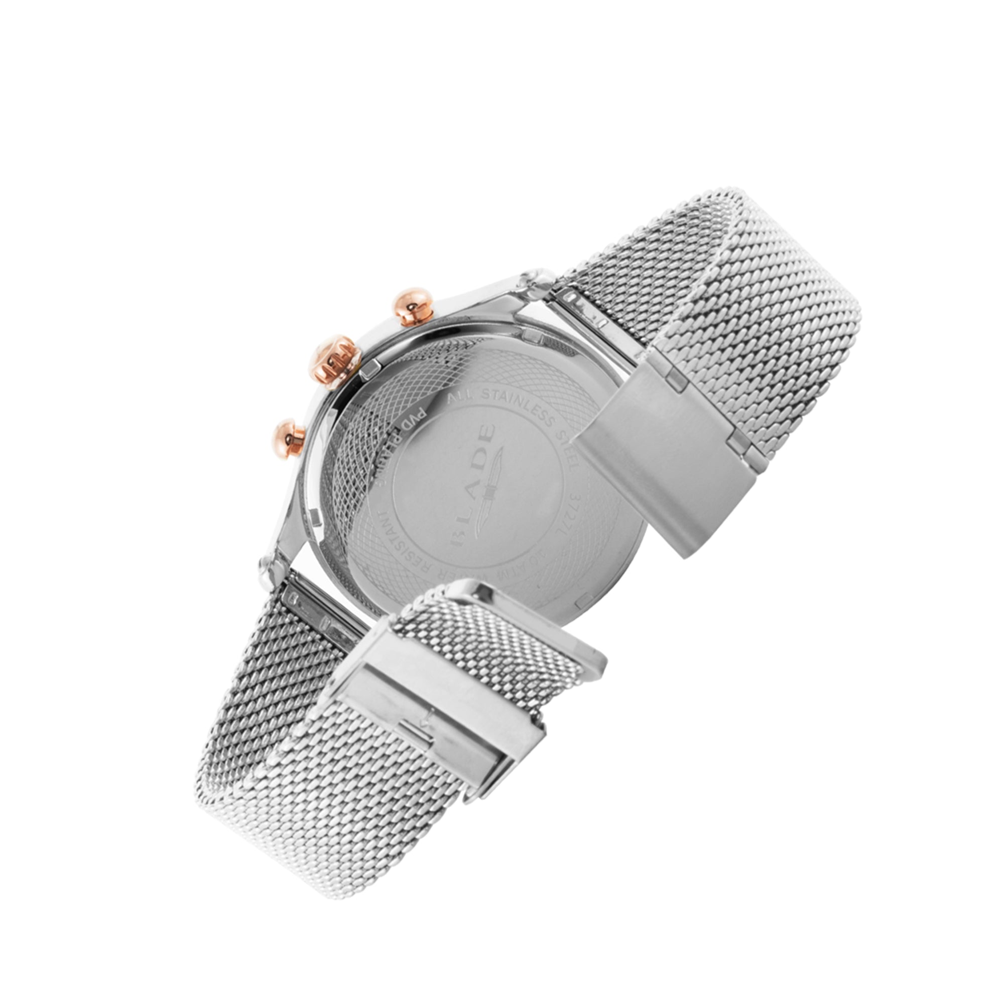 BLADE FUSION SS BLOSSOM 3727L2UPS SS CASE & MESH STRAP MULTIFUNCTION WOMEN'S WATCH