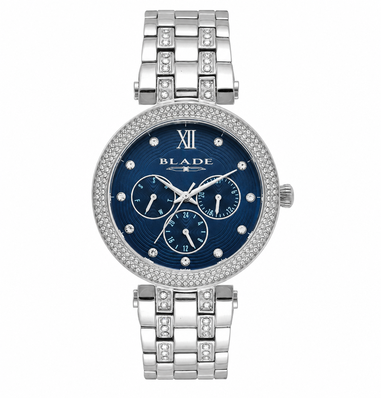 BLADE Dazzle Blue 3732L2SBS SS Case & Band Multifunction Women's Watch