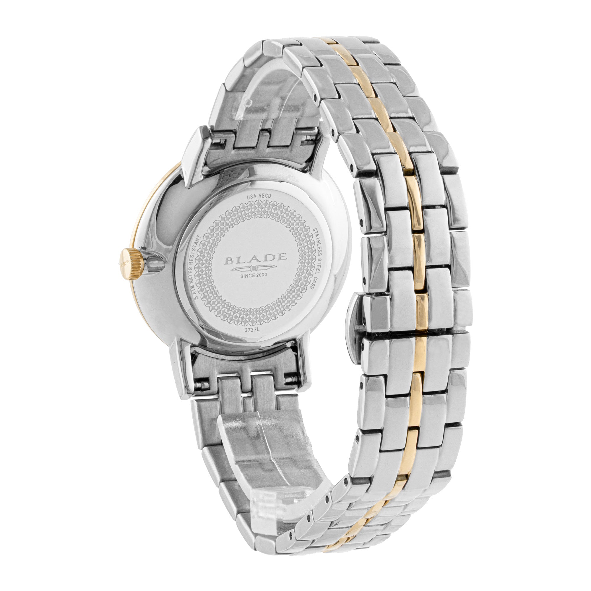 BLADE Intense Ivory 3737L2TST SS Case & Band Date Women's Watch
