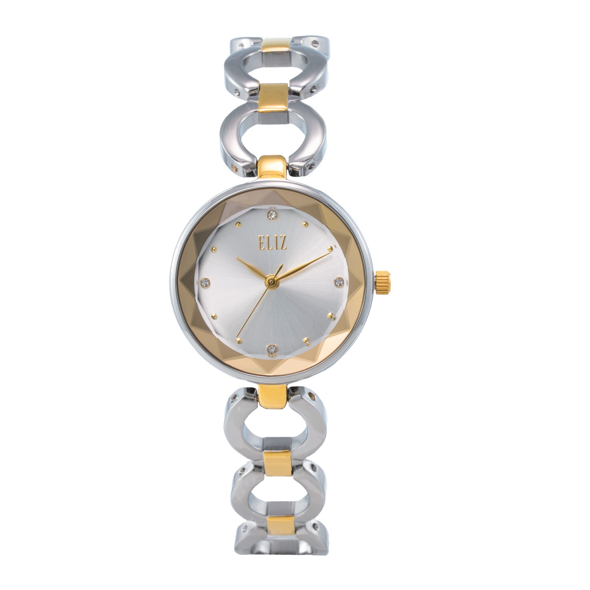 ELIZ ES8806L2TST Metal Case and Bracelet 3-Hands Women's Watch