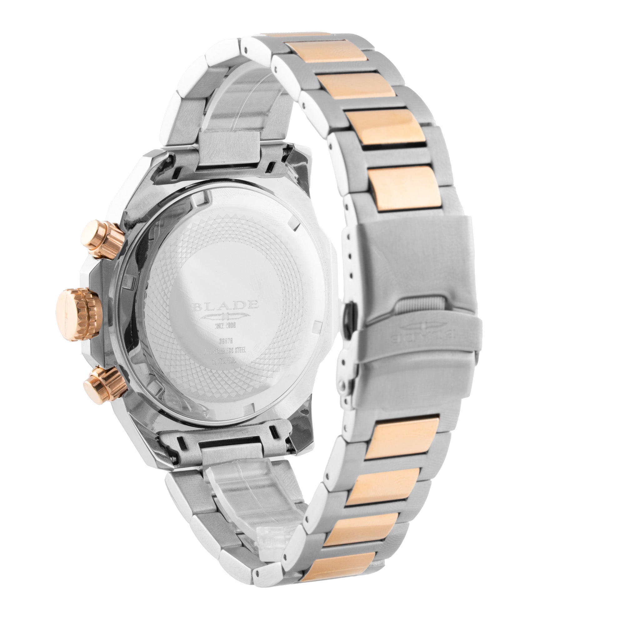 Blade Patriot Bichrome Men's Watch –  Rose Gold & Steel Case 3687G2UBU