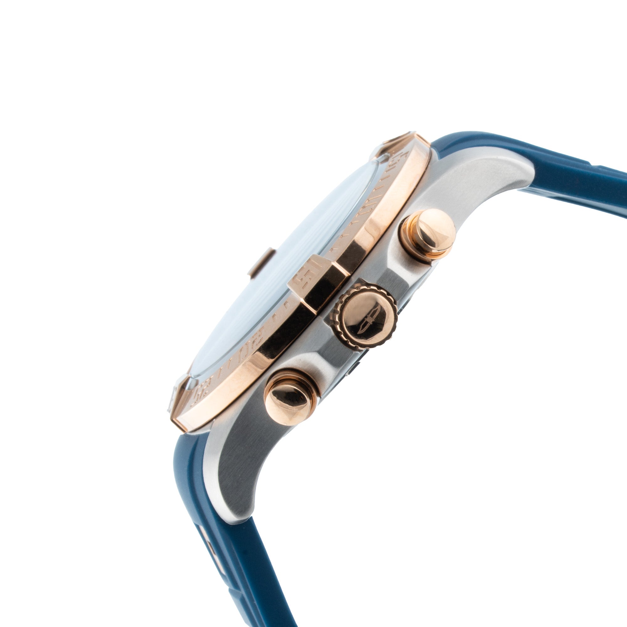 BLADE Warrior Bichrome 3658G5UBB SS & Silicone Strap Chronograph Men's Watch