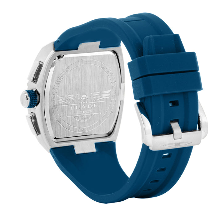 BLADE Magnifique Navy 3652G5SBB SS & Silicone Strap Multifunction Men's Watch