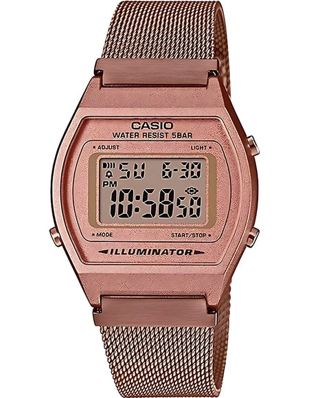 CASIO B640WMR-5ADF Resin Case Mesh Band Unisex Watch