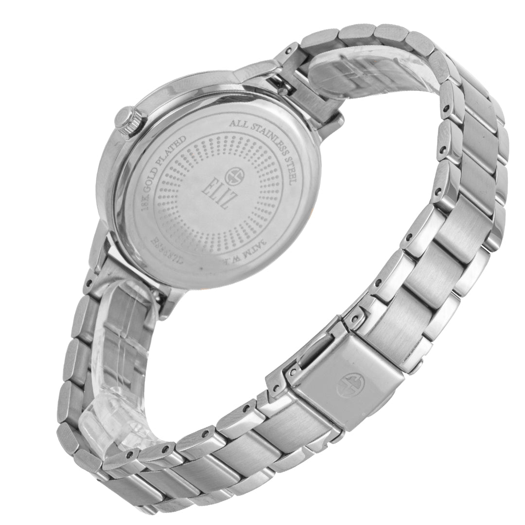 ELIZ ES8687L2STS SS Case & Band 3-Hands Women's Watch