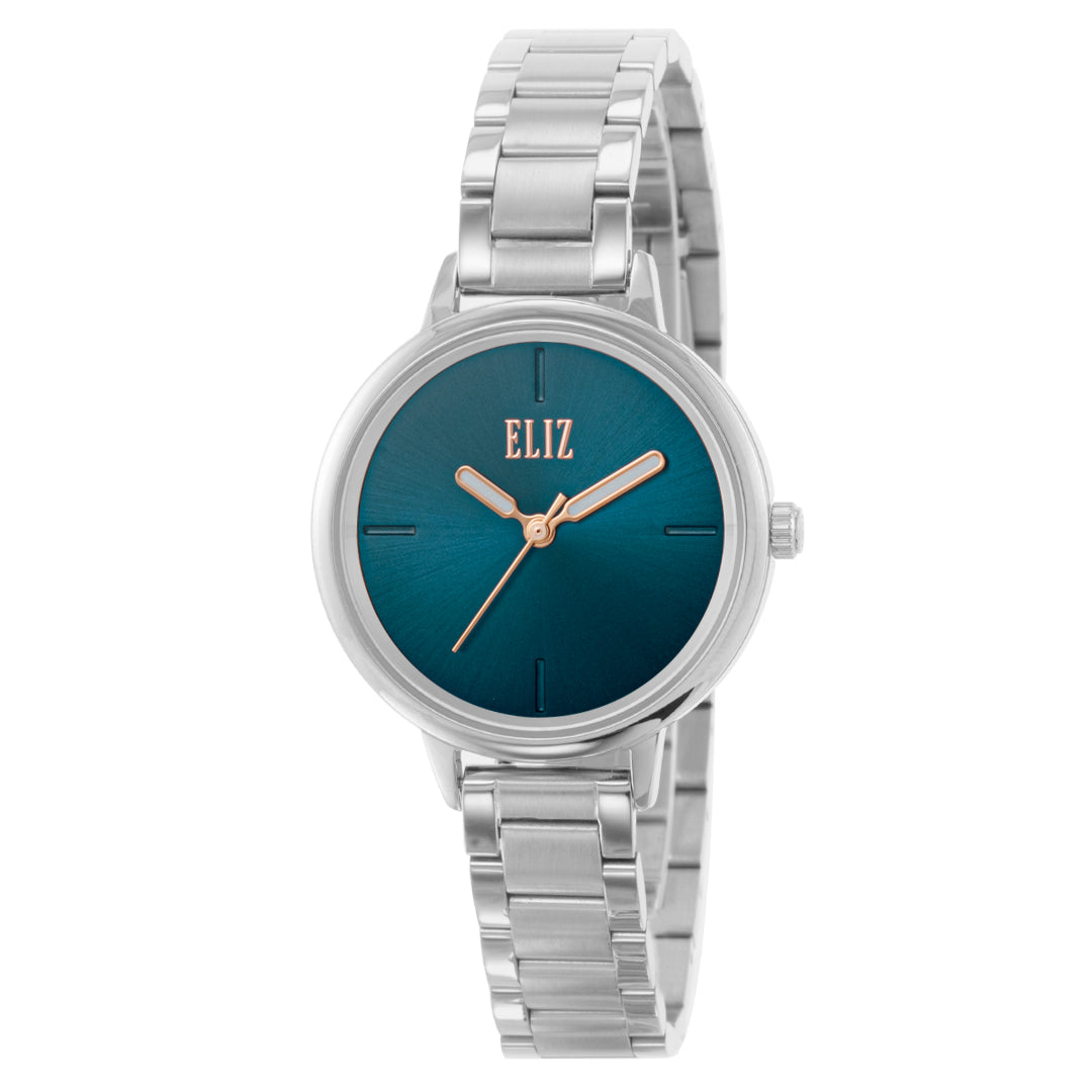 ELIZ ES8687L2STS SS Case & Band 3-Hands Women's Watch
