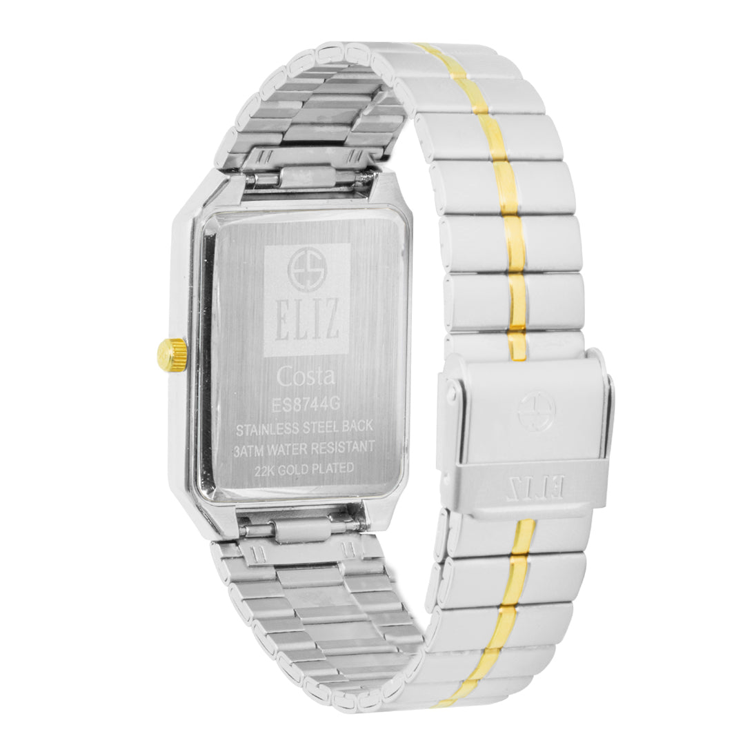 ELIZ ES8744G2TNT SS Caseback & Band Day-Date Men's Watch
