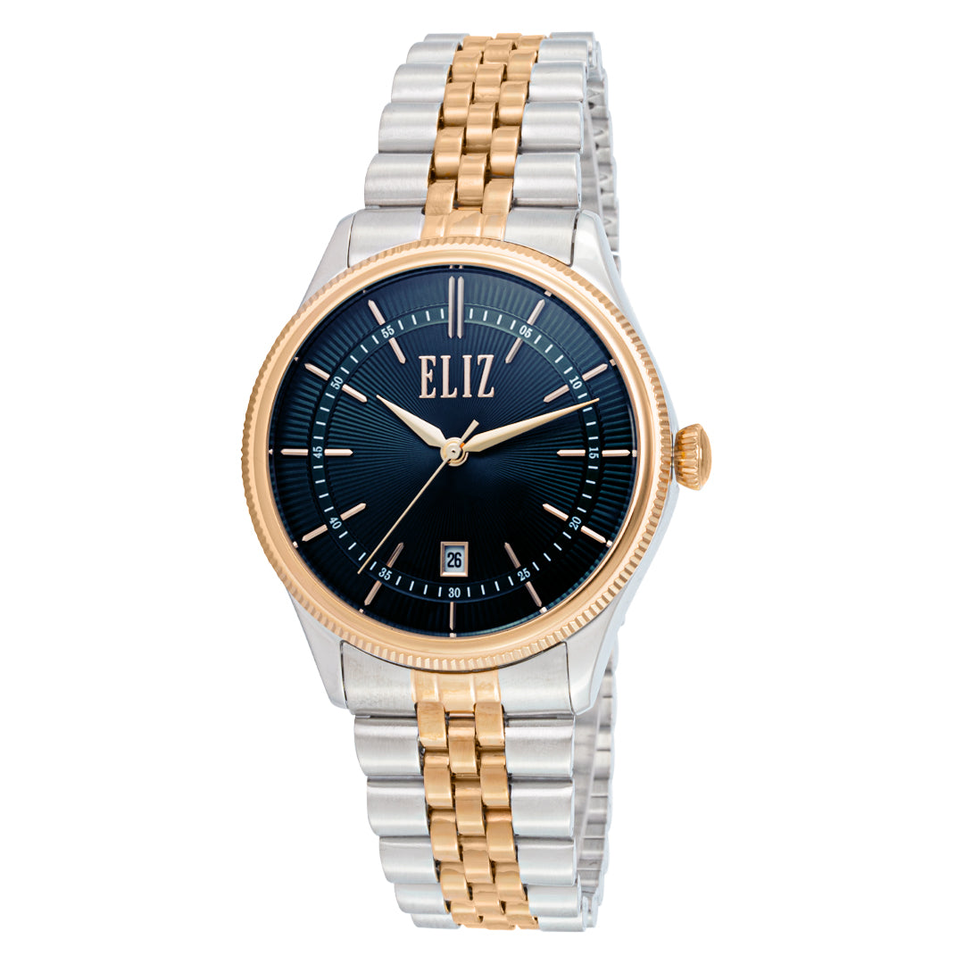 ELIZ ES8773G2UBU SS Men's Watch - Front