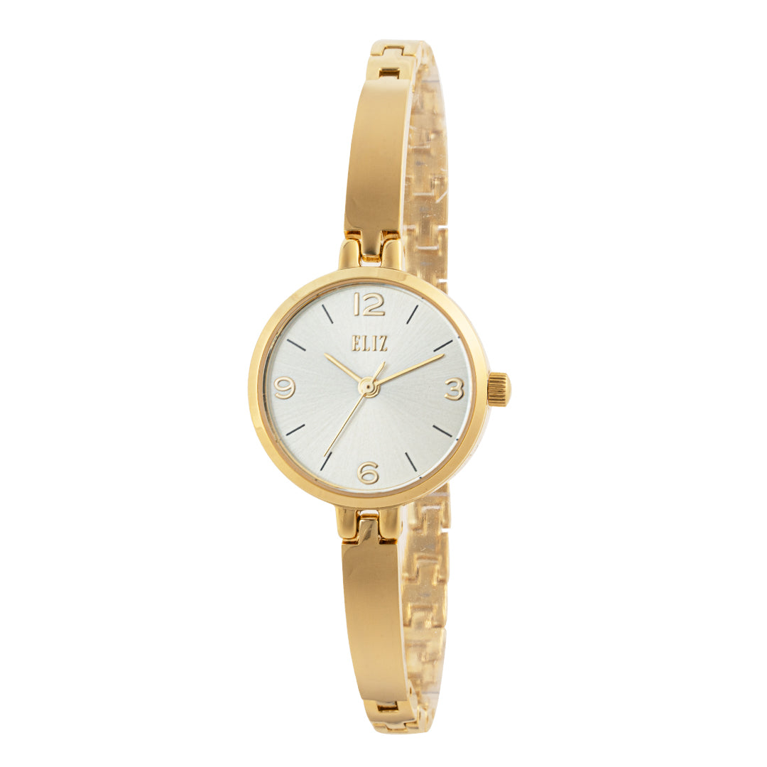ELIZ ES8785L2GGG SS Caseback Band Women's Watch - Front