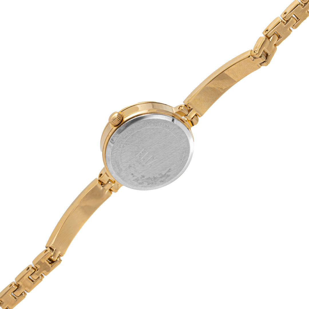 ELIZ ES8785L2GGG SS Caseback Band Women's Watch - Back