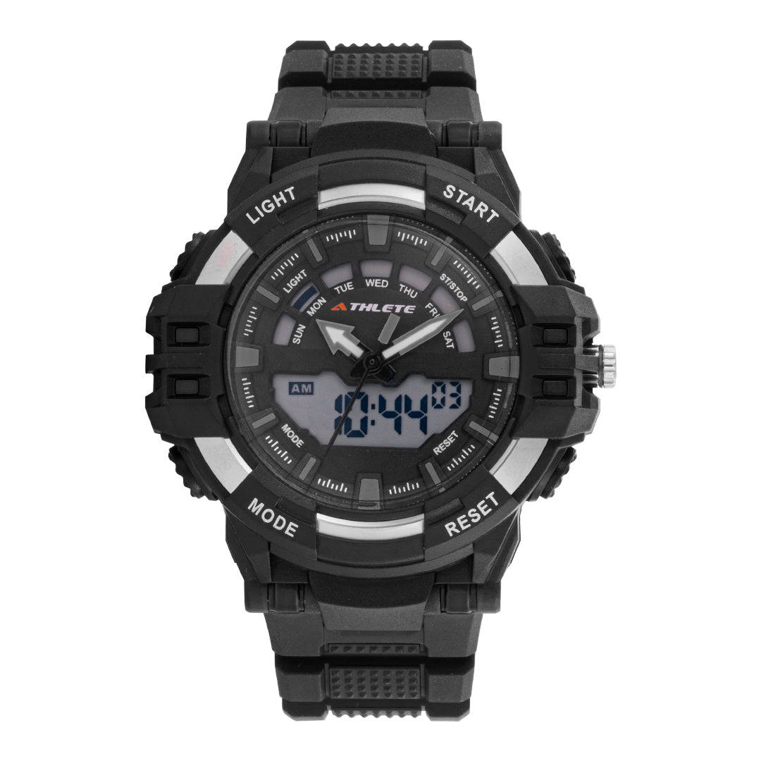 ELIZ ES8792G8NNN PU Case & Strap Analog-Digital Men's Watch