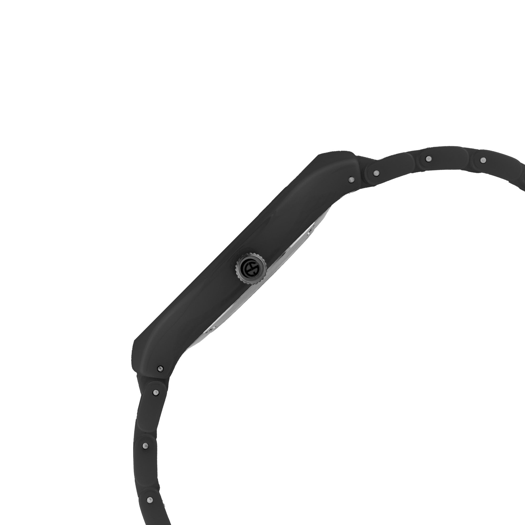 ELIZ ES8802U3NGN Ceramic Case & Band 2-Hands Unisex Watch