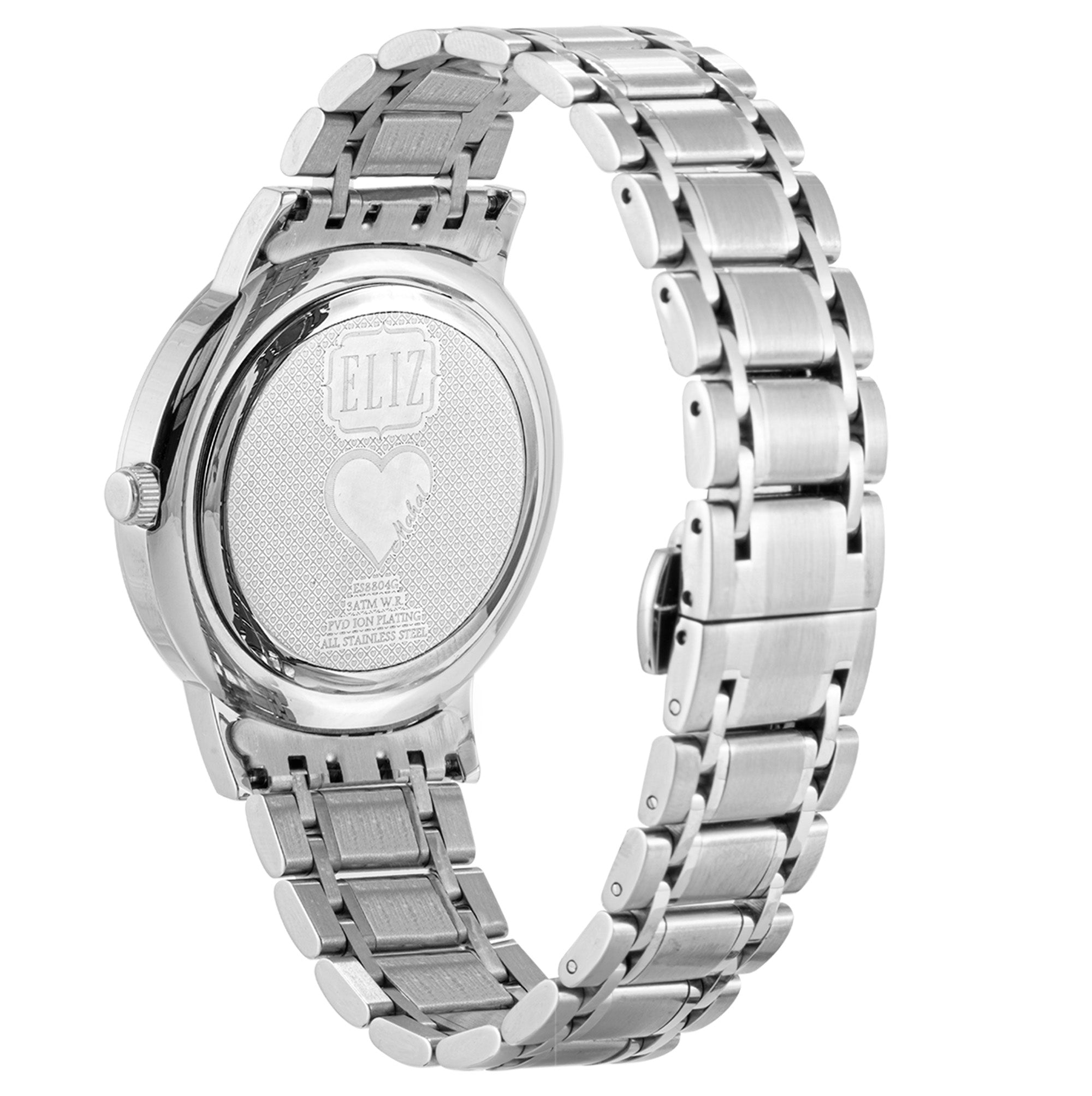 ELIZ ES8804G2SSS Metal Case and Bracelet Calendar Men's Watch