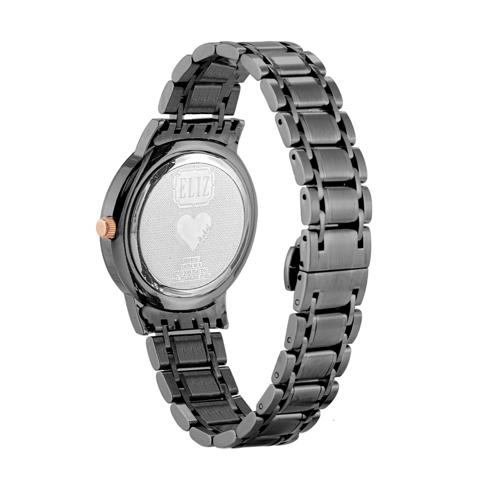 ELIZ ES8804L2AGA Metal Case and Bracelet Calendar Women's Watch