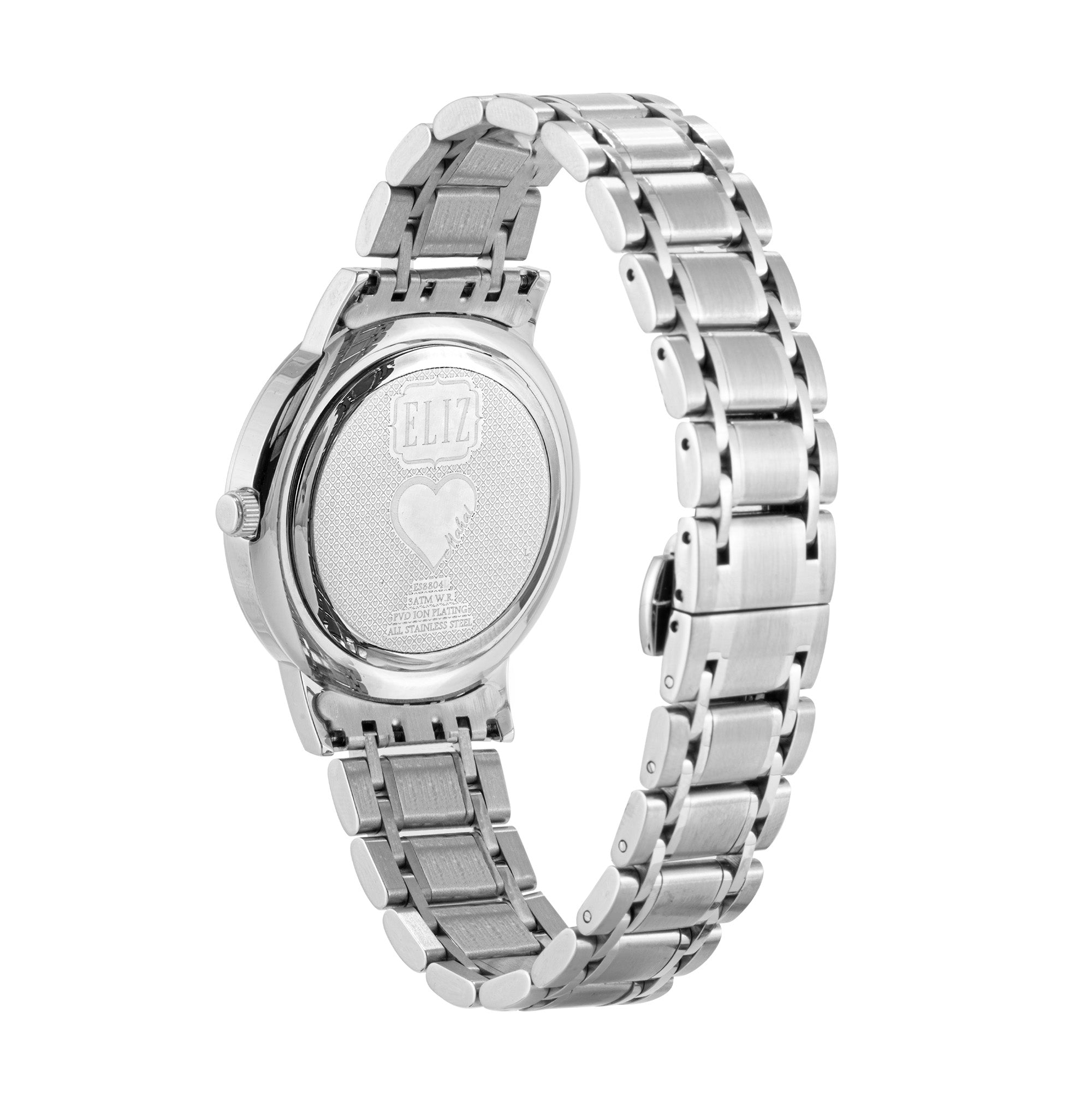 ELIZ ES8804L2SBS SS Case & Band Date Women's Watch