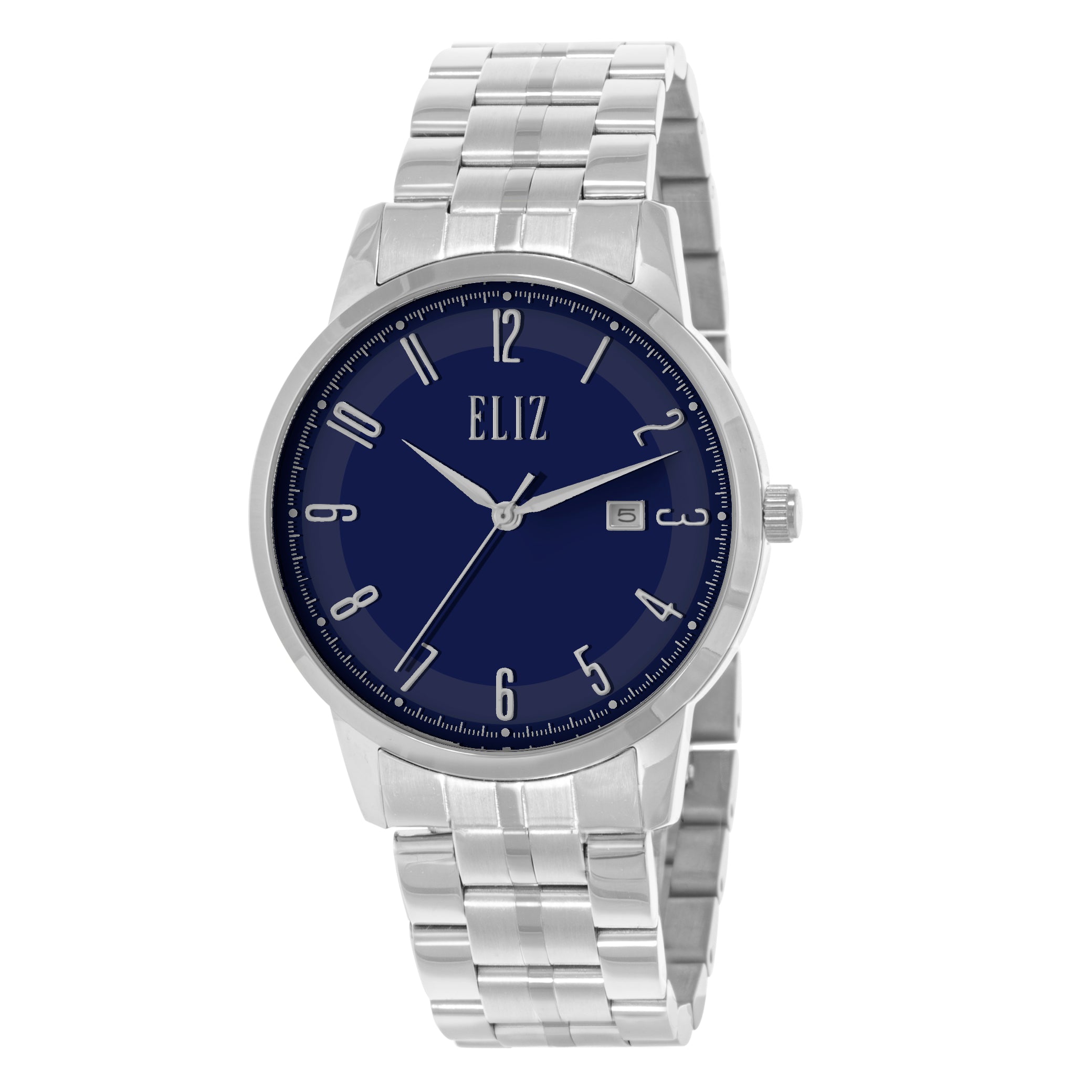 ELIZ ES8807G2SBS SS Case & Band Date Men's Watch