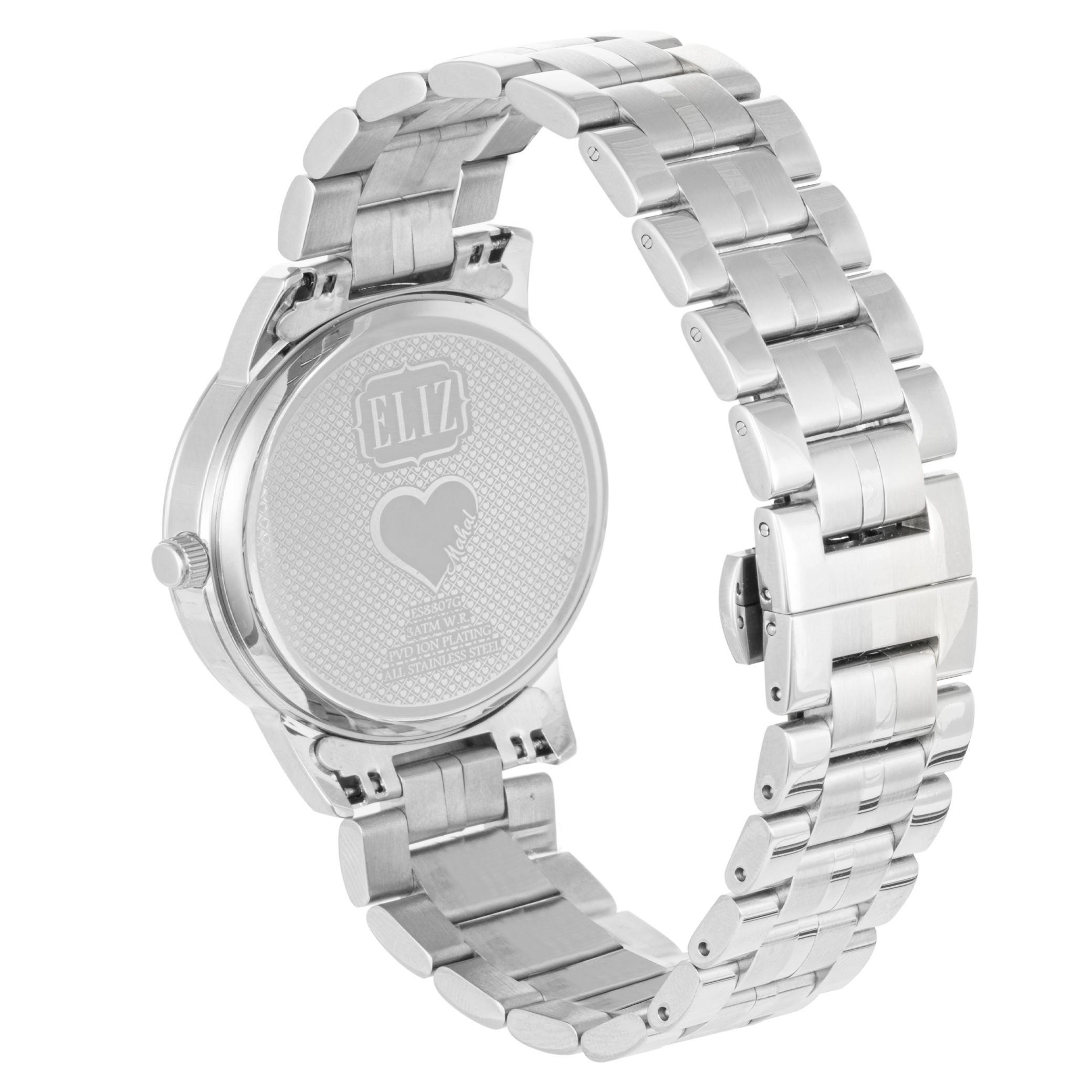 ELIZ ES8807G2SBS SS Case & Band Date Men's Watch