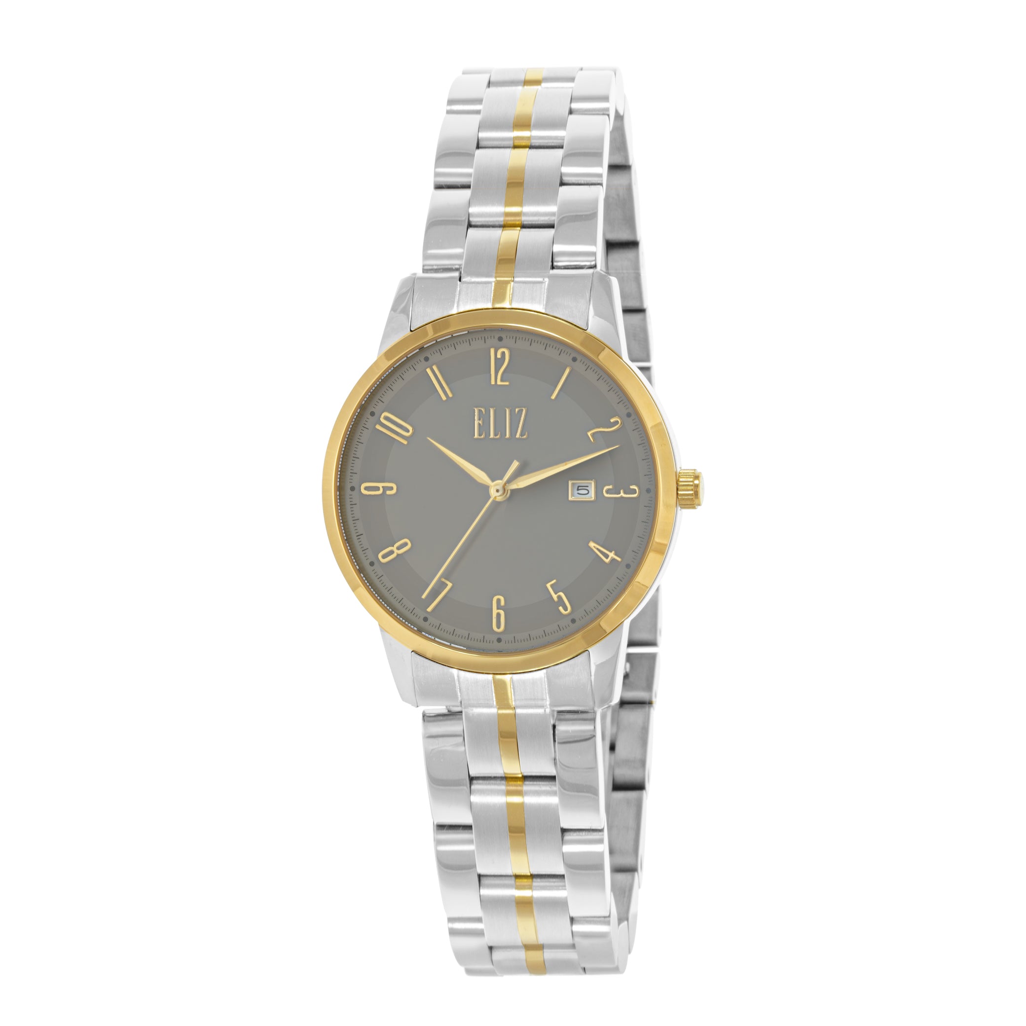 ELIZ ES8807L2TGT SS Case & Band Date Women's Watch