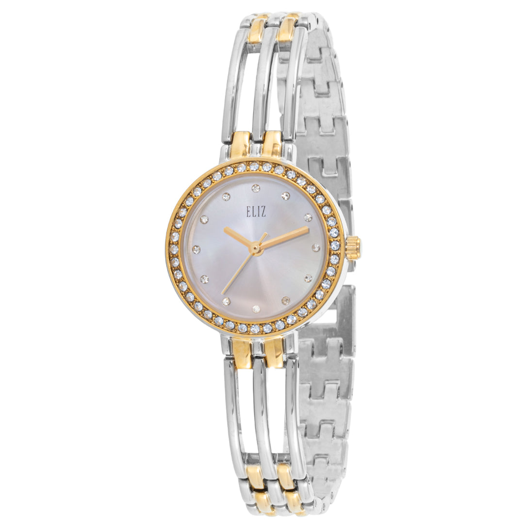 ELIZ ES8824L2THT SS Caseback & Band 3-Hands Women's Watch