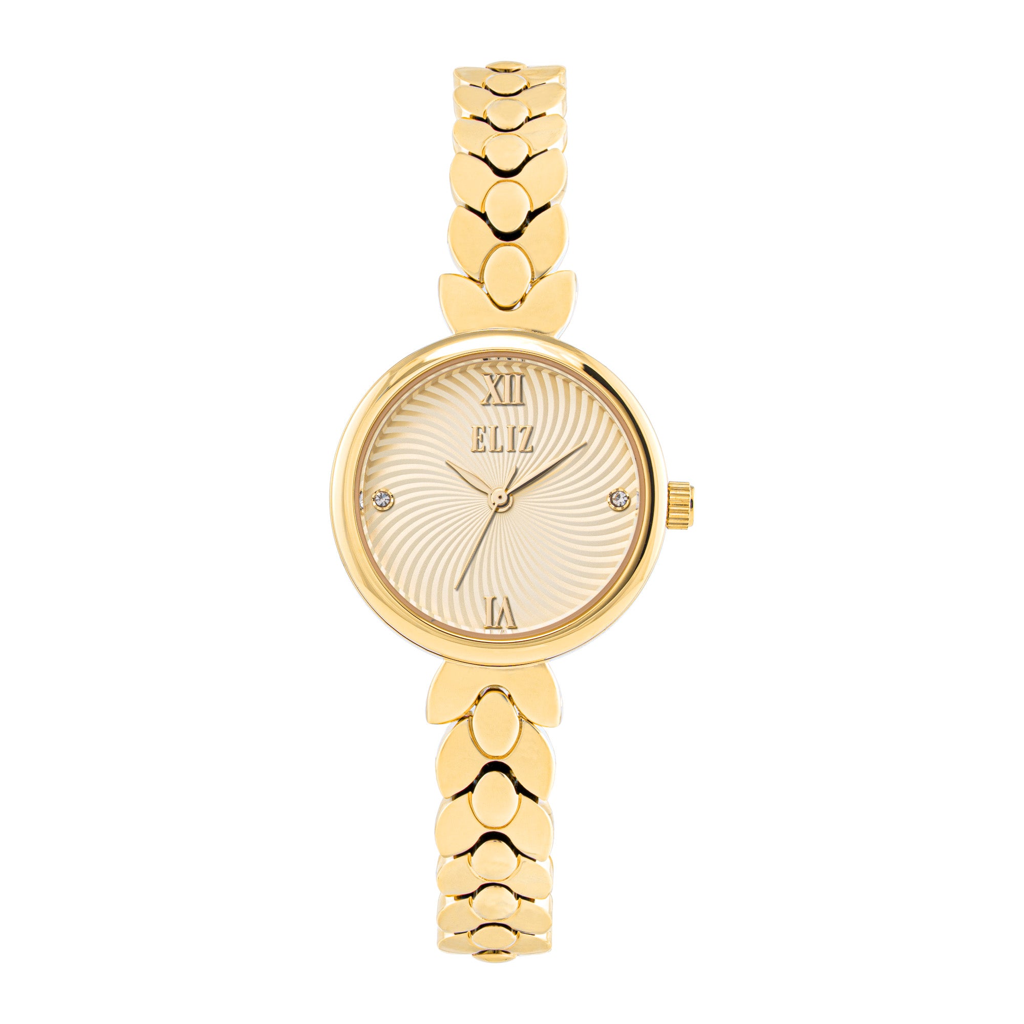 ELIZ ES8827L2GCG Metal Case and Bracelet Three-hands Women's Watch