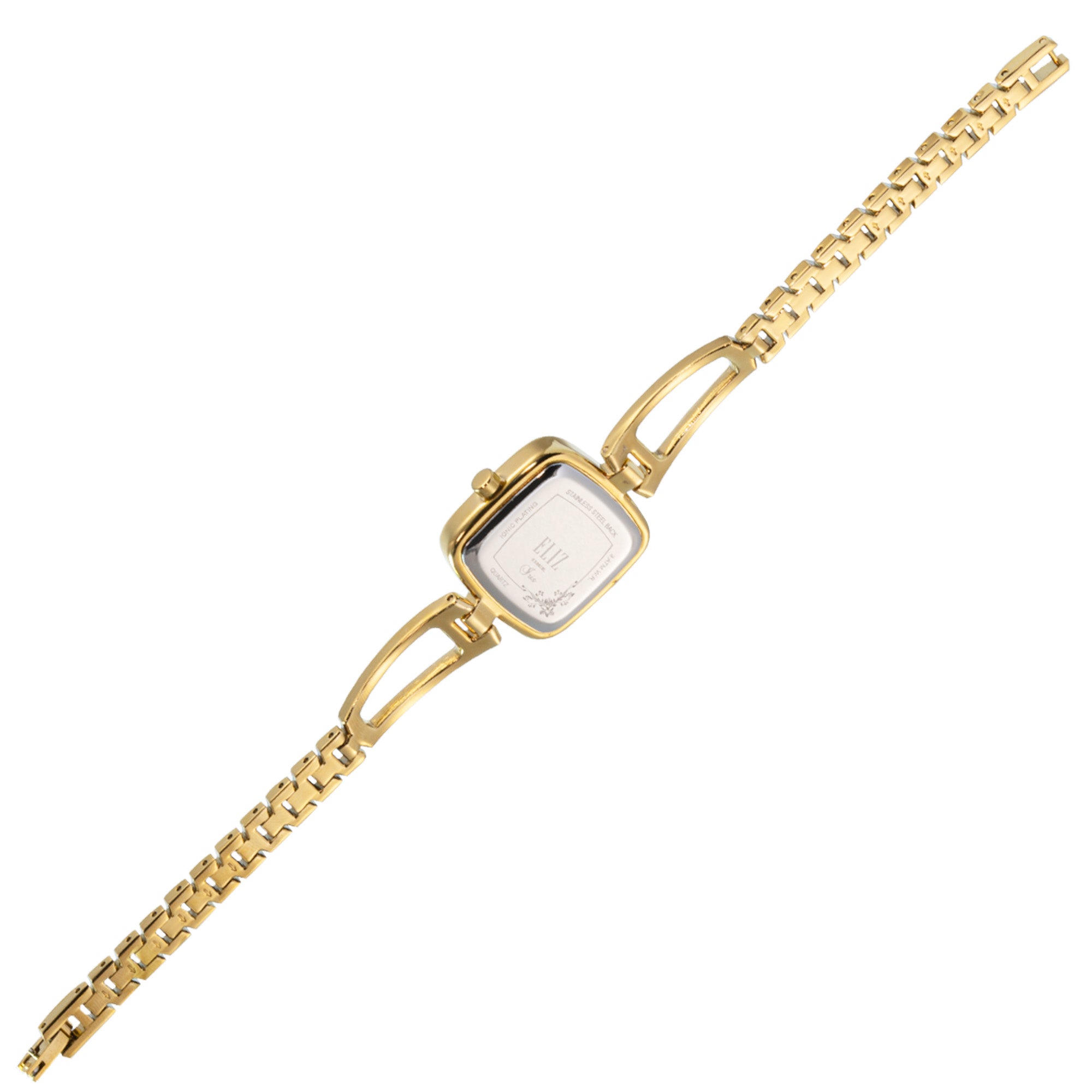 ELIZ ES8828L2GCG Metal Case and Bracelet Three-hands Women's Watch