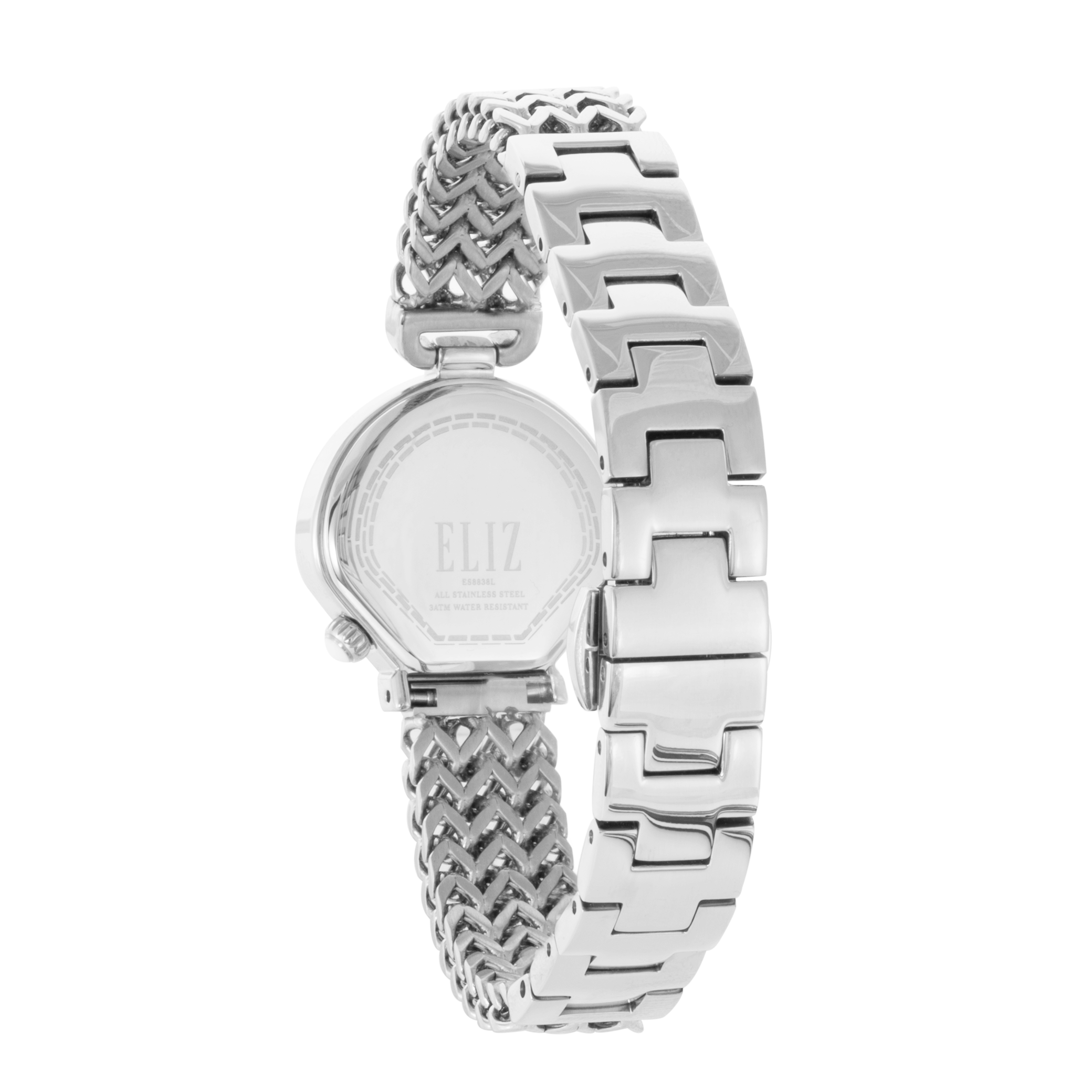 ELIZ ES8838L2SIS SS Case & Bracelet 2-Hands Women's Watch