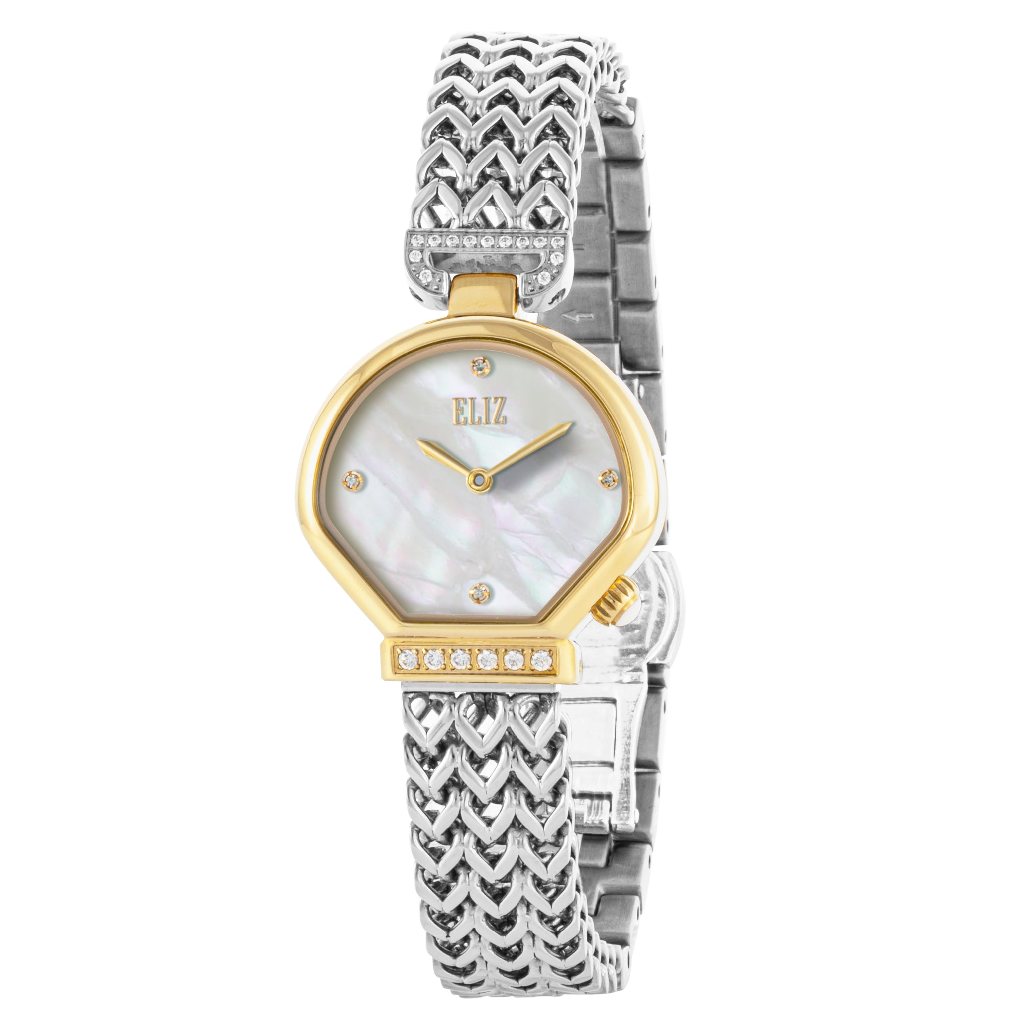ELIZ ES8838L2THT SS Case & Bracelet 2-Hands Women's Watch