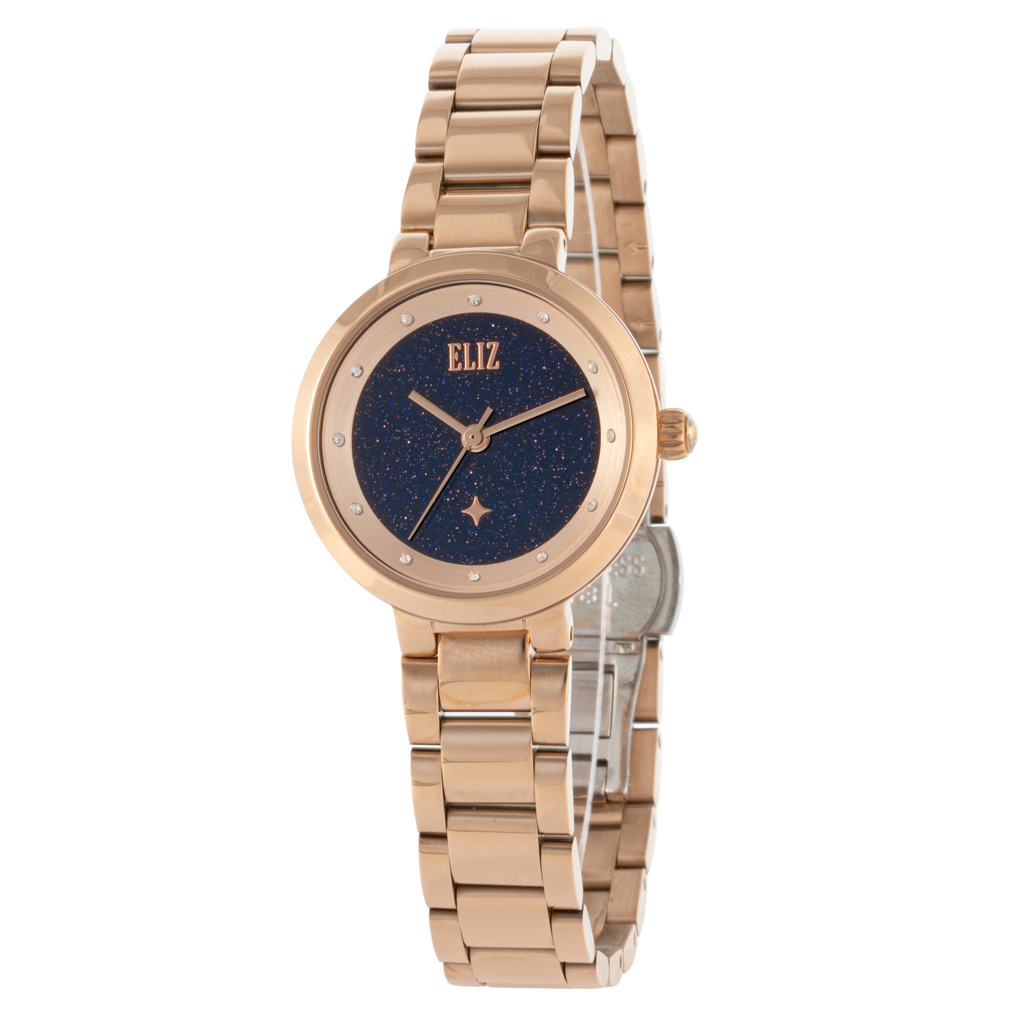 ELIZ ES8839L2RBR SS Case & Band 3-Hands Women's Watch