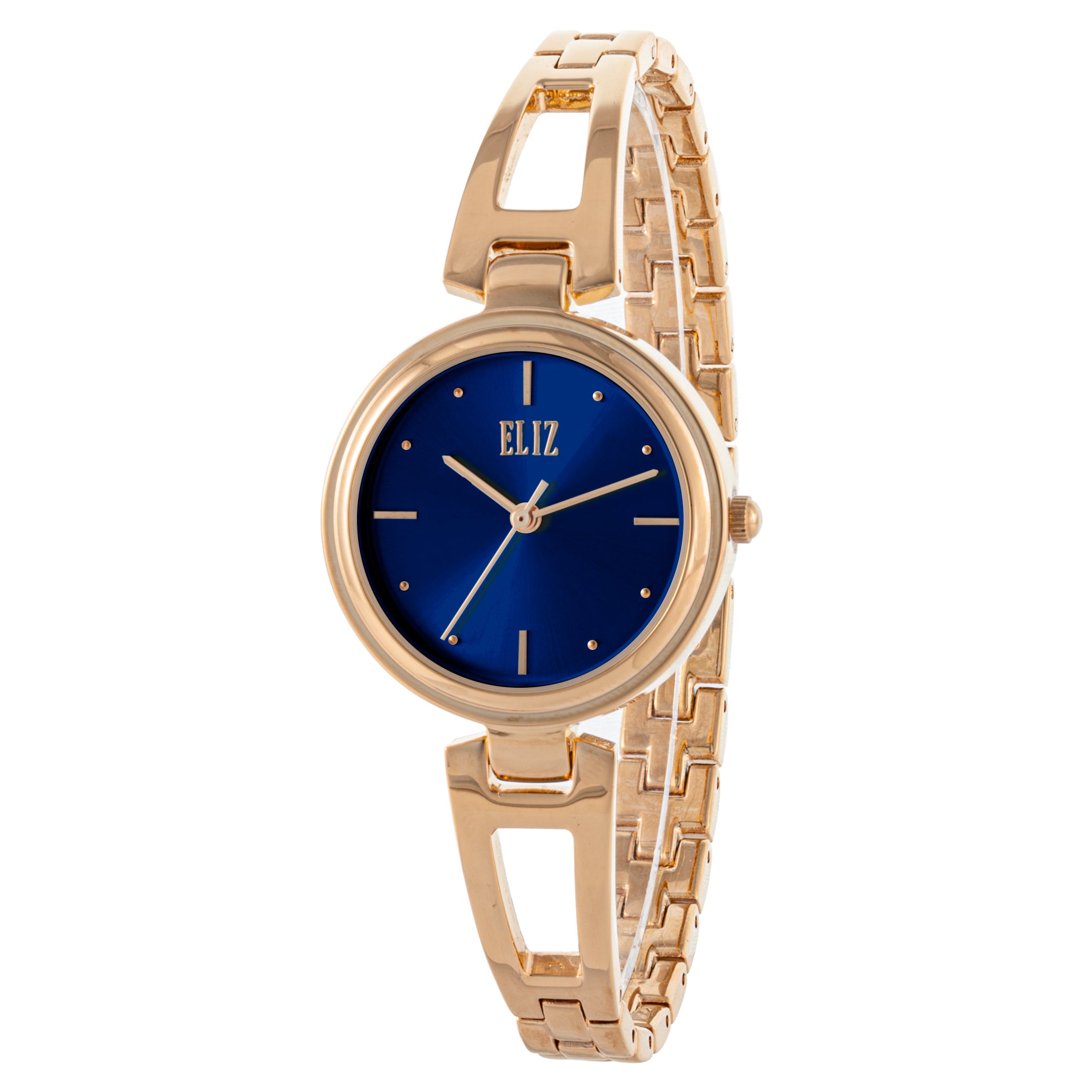 ELIZ ES8841L2RBR Metal Case and Bracelet 3-Hands Women's Watch