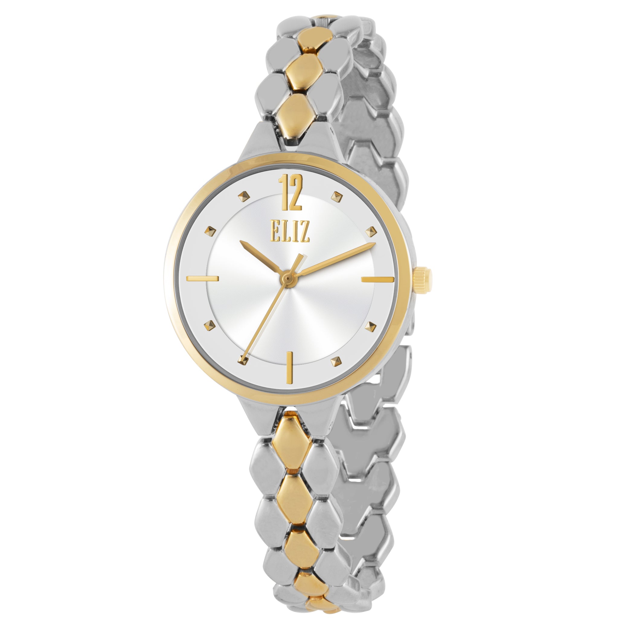 ELIZ ES8843L2TWT Metal Case and Bracelet 3-Hands Women's Watch