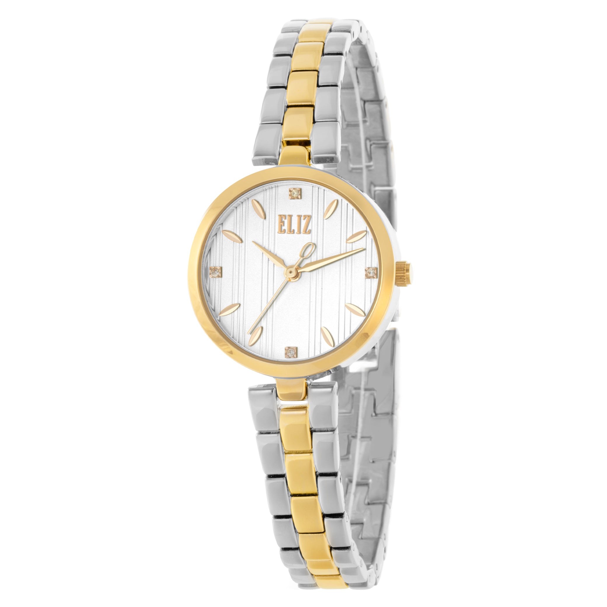 ELIZ ES8844L2TST Metal Case and Bracelet 3-Hands Women's Watch