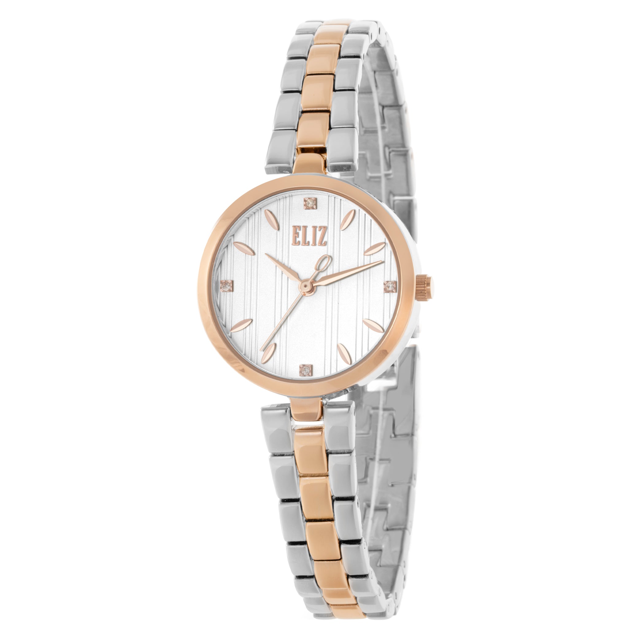 ELIZ ES8844L2UWU Metal Case and Bracelet 3-Hands Women's Watch