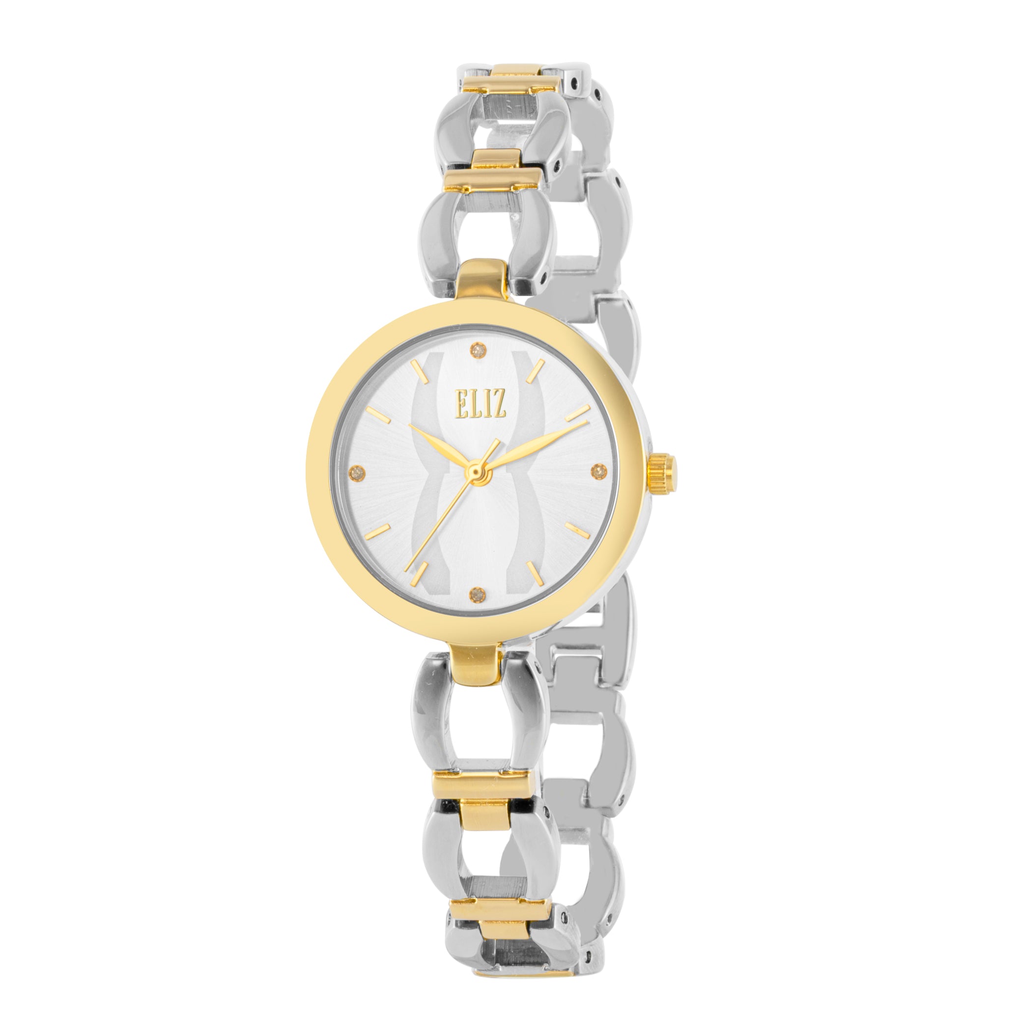 ELIZ ES8846L2TST Metal Case and Bracelet 3-Hands Women's Watch