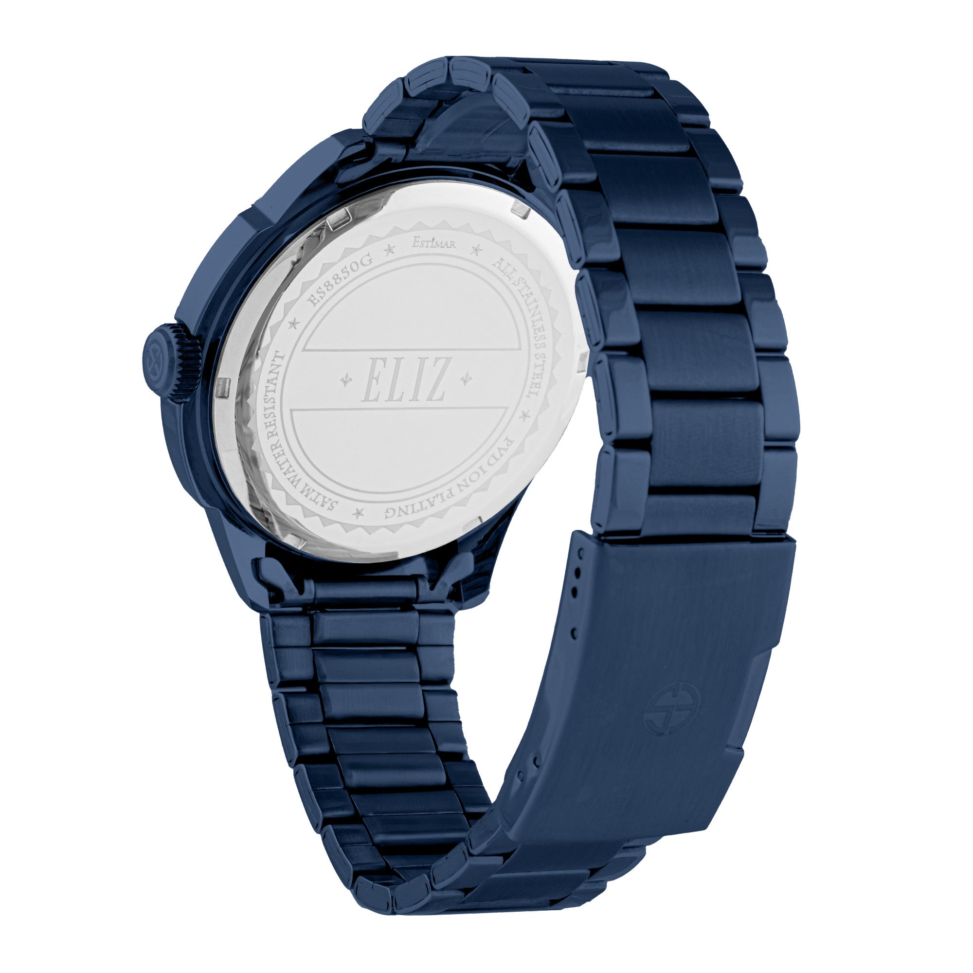 ELIZ ES8850G2BBB SS Case & Band Multifunction Men's Watch