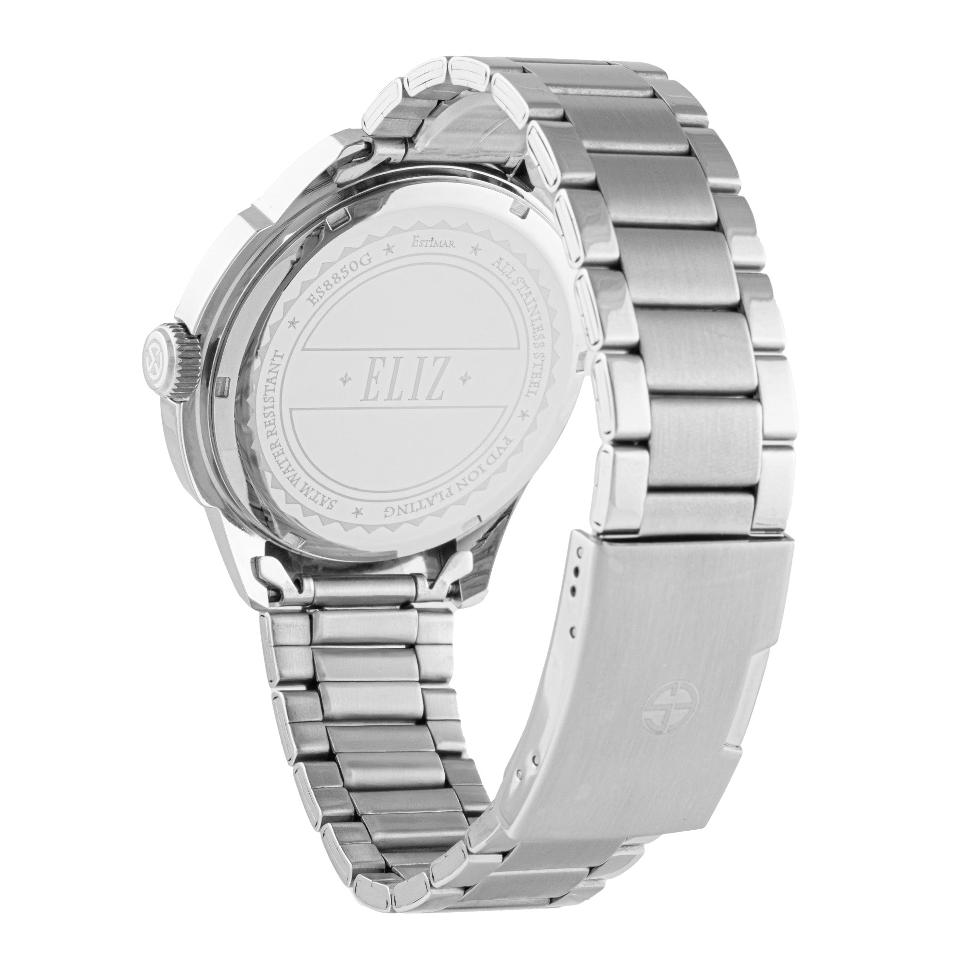 ELIZ ES8850G2SNS SS Case & Band Multifunction Men's Watch