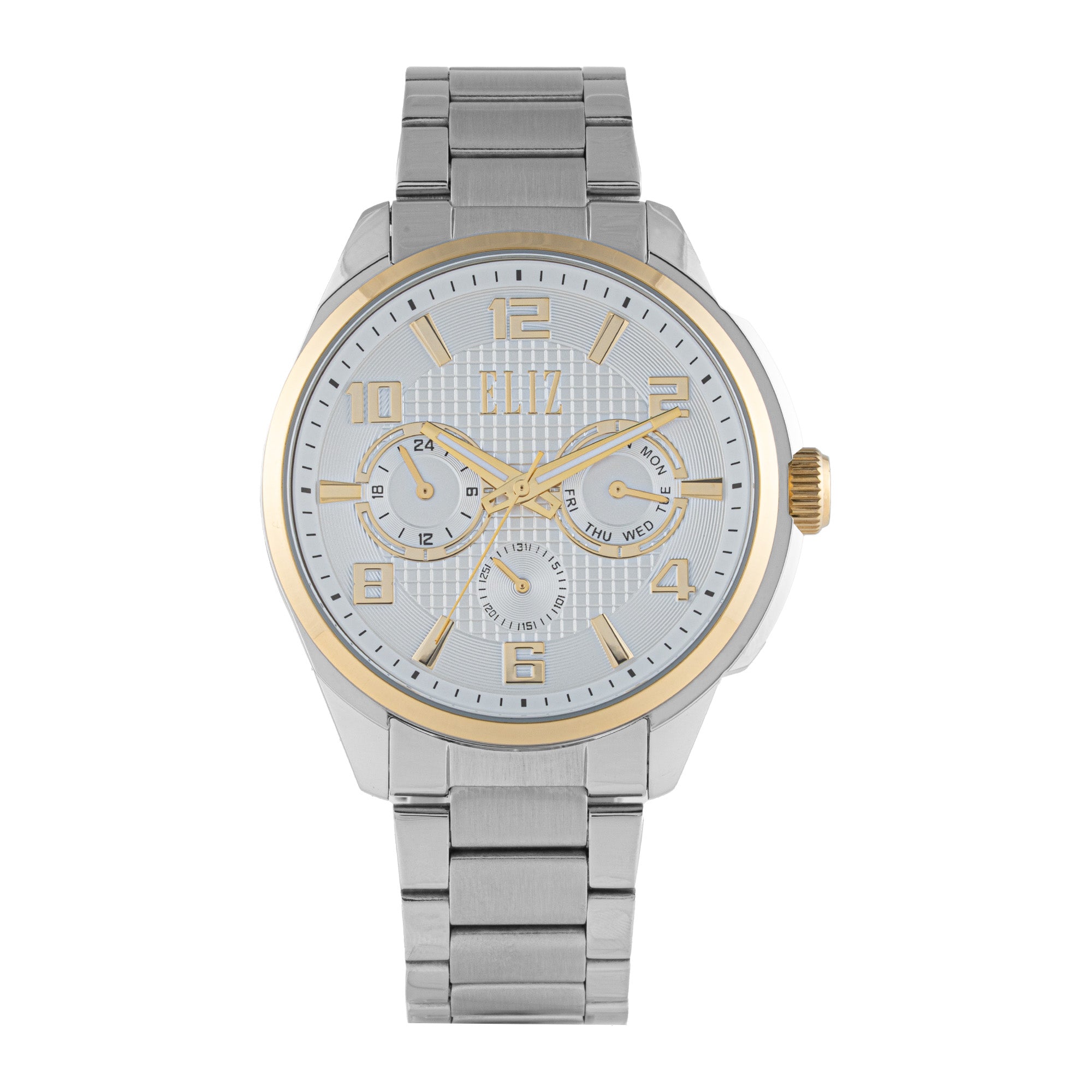 ELIZ ES8850G2TSS SS Case & Band Multifunction Men's Watch