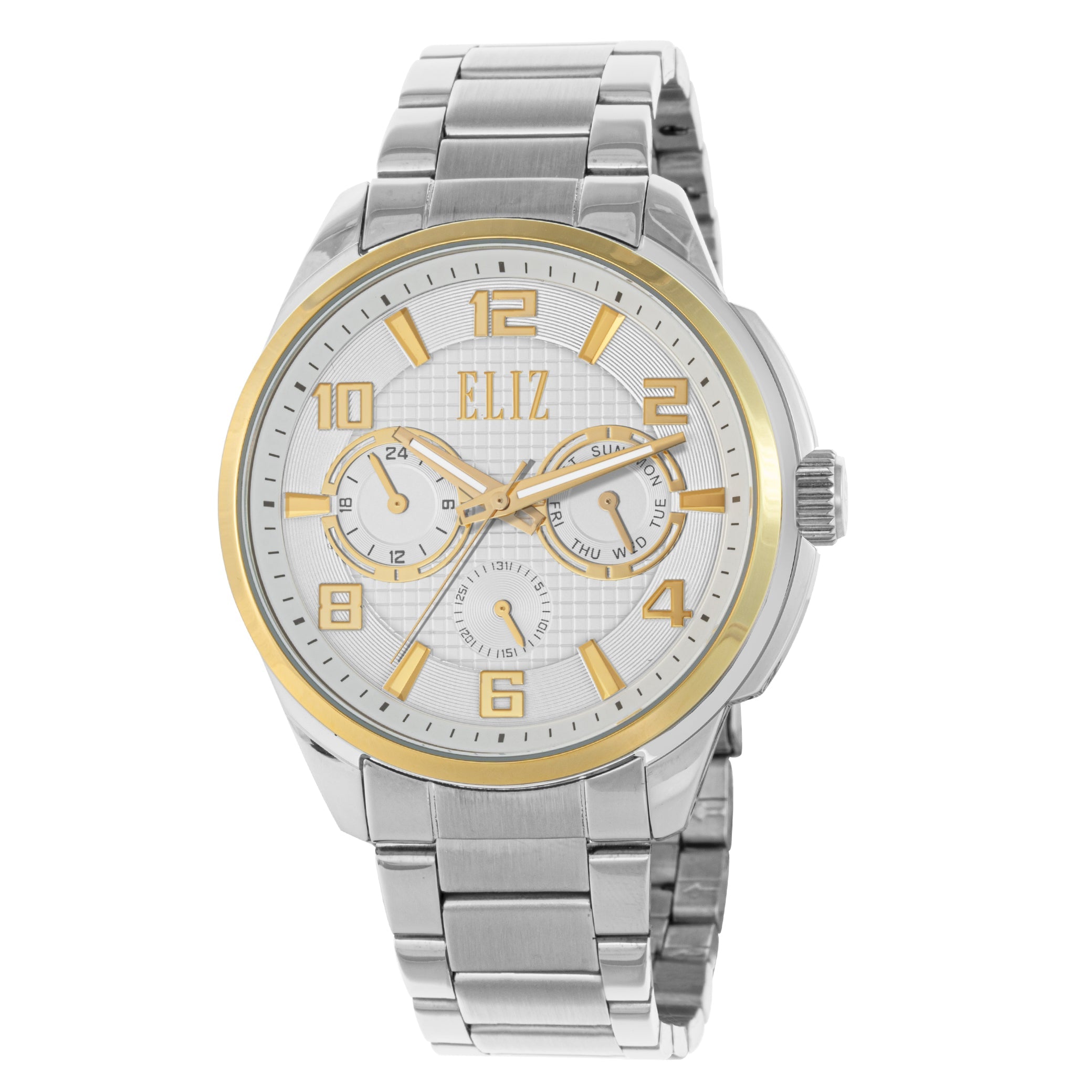 ELIZ ES8850G2TSS SS Case & Band Multifunction Men's Watch