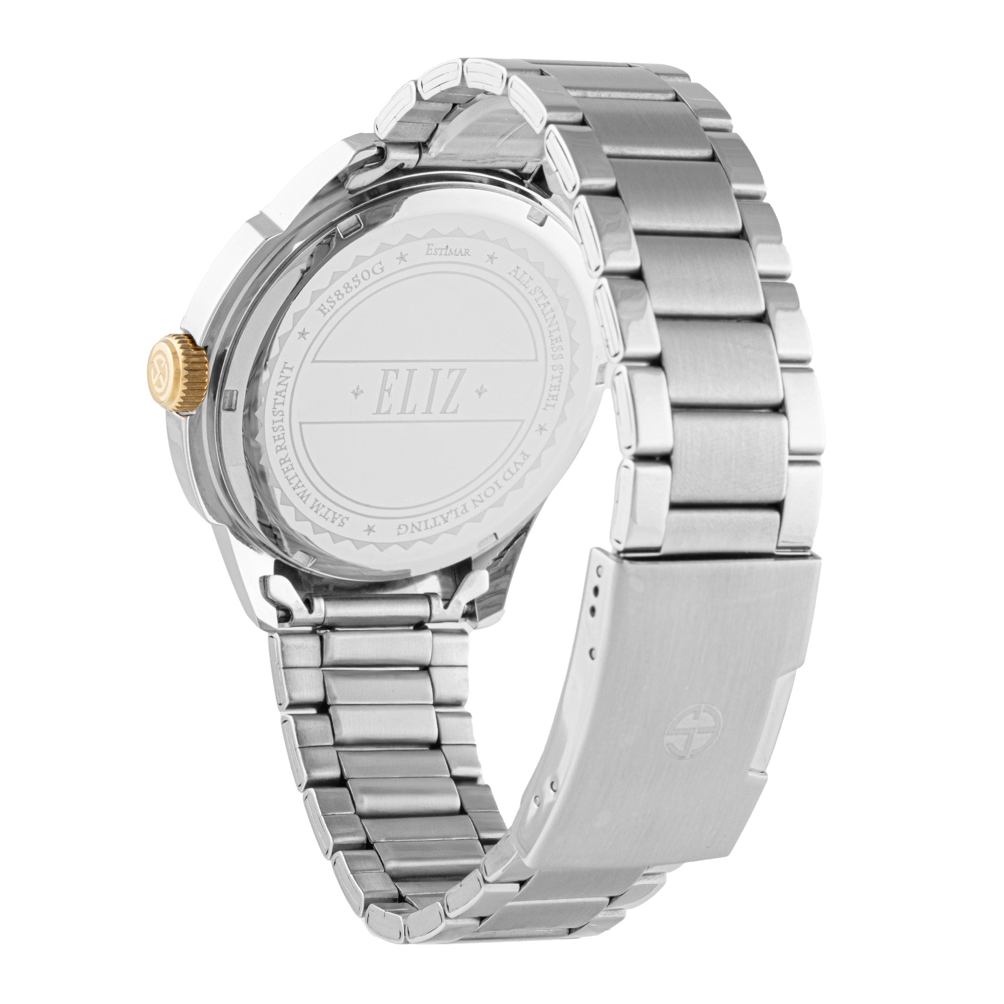ELIZ ES8850G2TSS SS Case & Band Multifunction Men's Watch