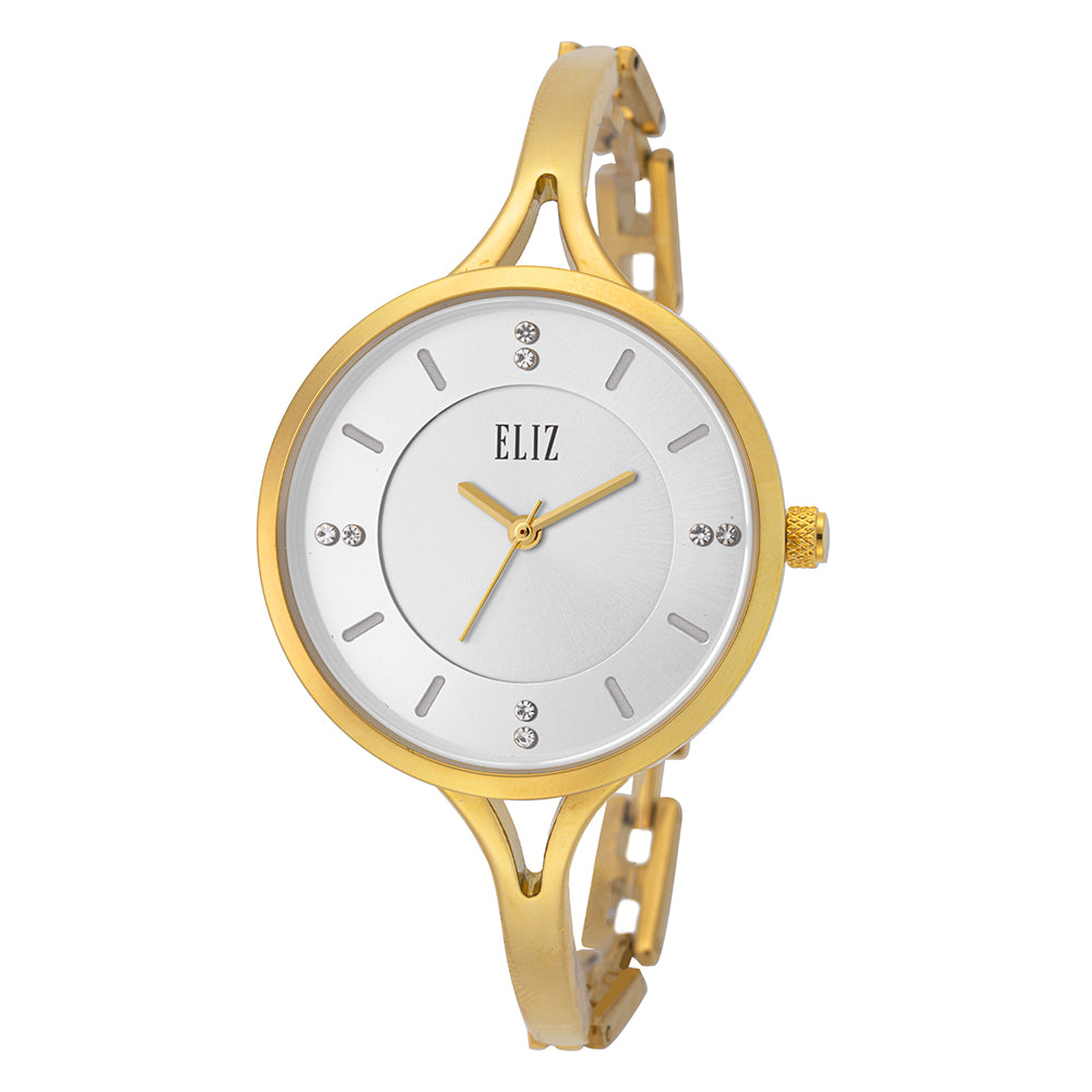 ELIZ ES8852L2GSG Metal Case and Bracelet 3-Hands Women's Watch