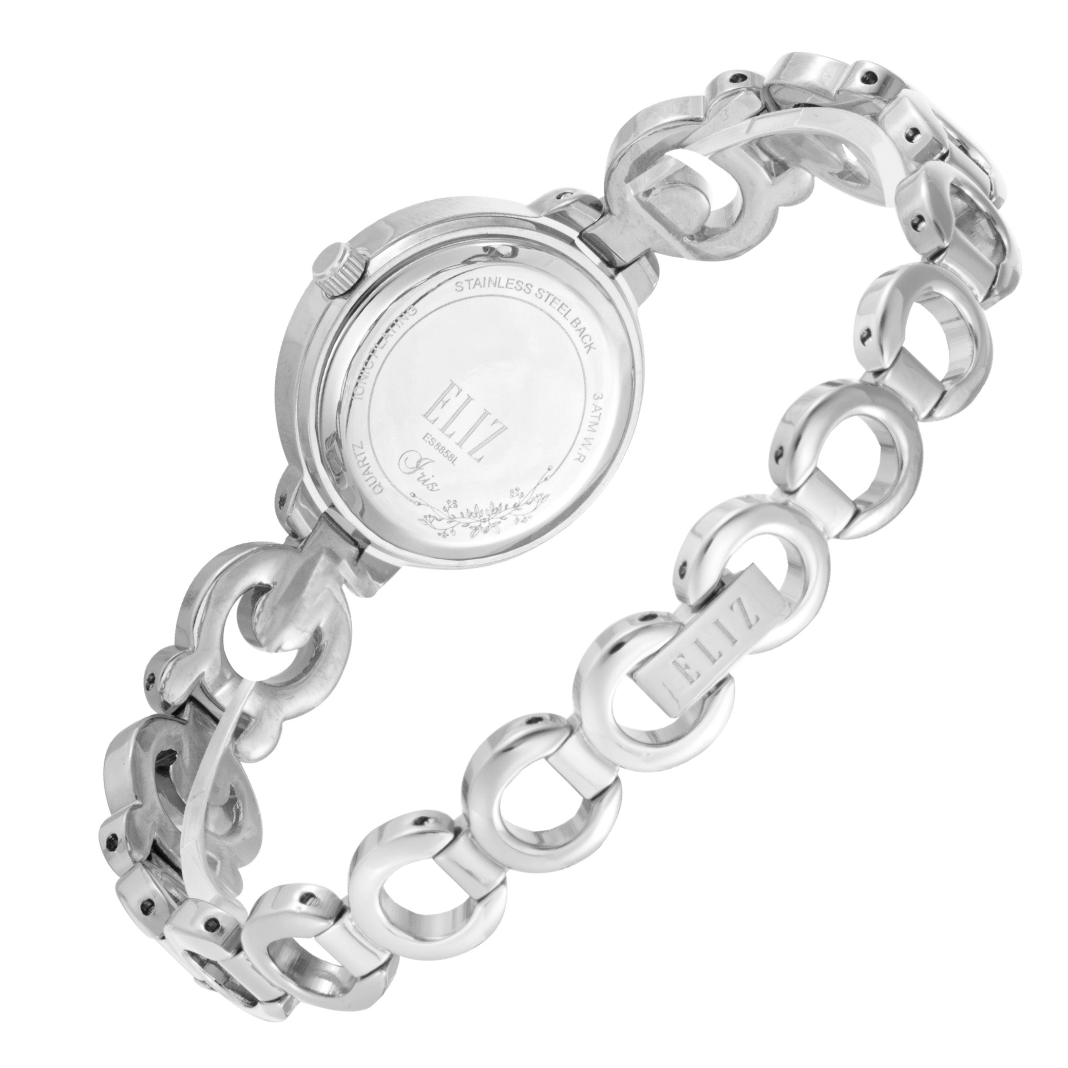 ELIZ ES8858L2SSS Metal Case and Bracelet 3-Hands Women's Watch