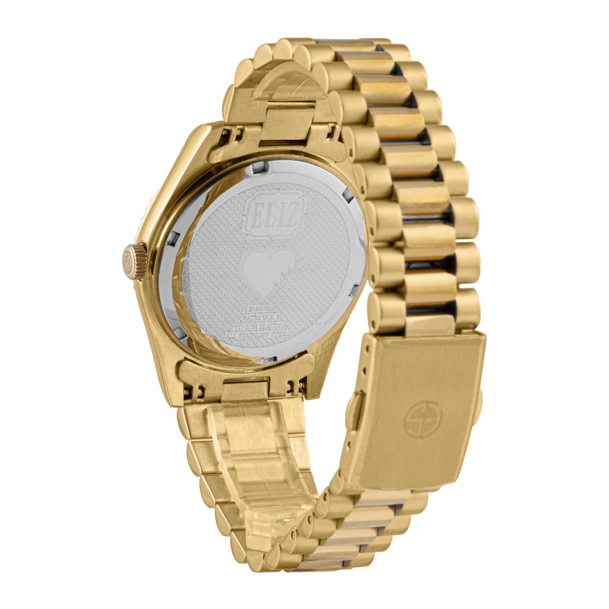 ELIZ ES8862G2GCG SS Case & Band Day-Date Men's Watch