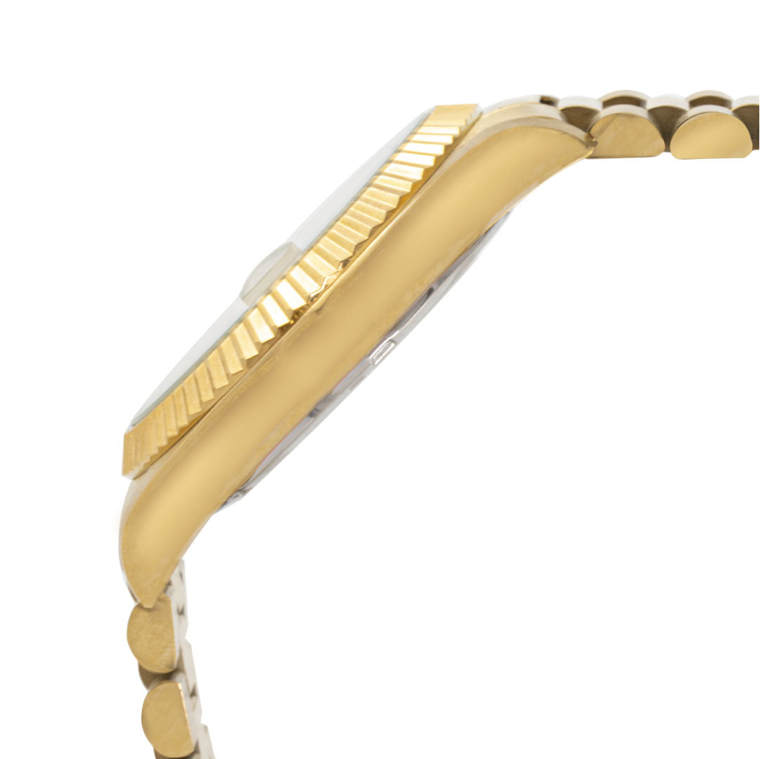 ELIZ ES8862G2GCG SS Case & Band Day-Date Men's Watch