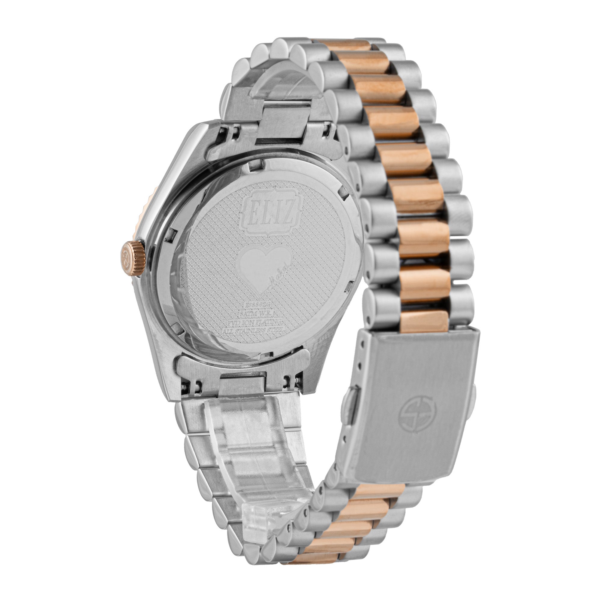 ELIZ ES8862G2UPU SS Case & Band Day-Date Men's Watch