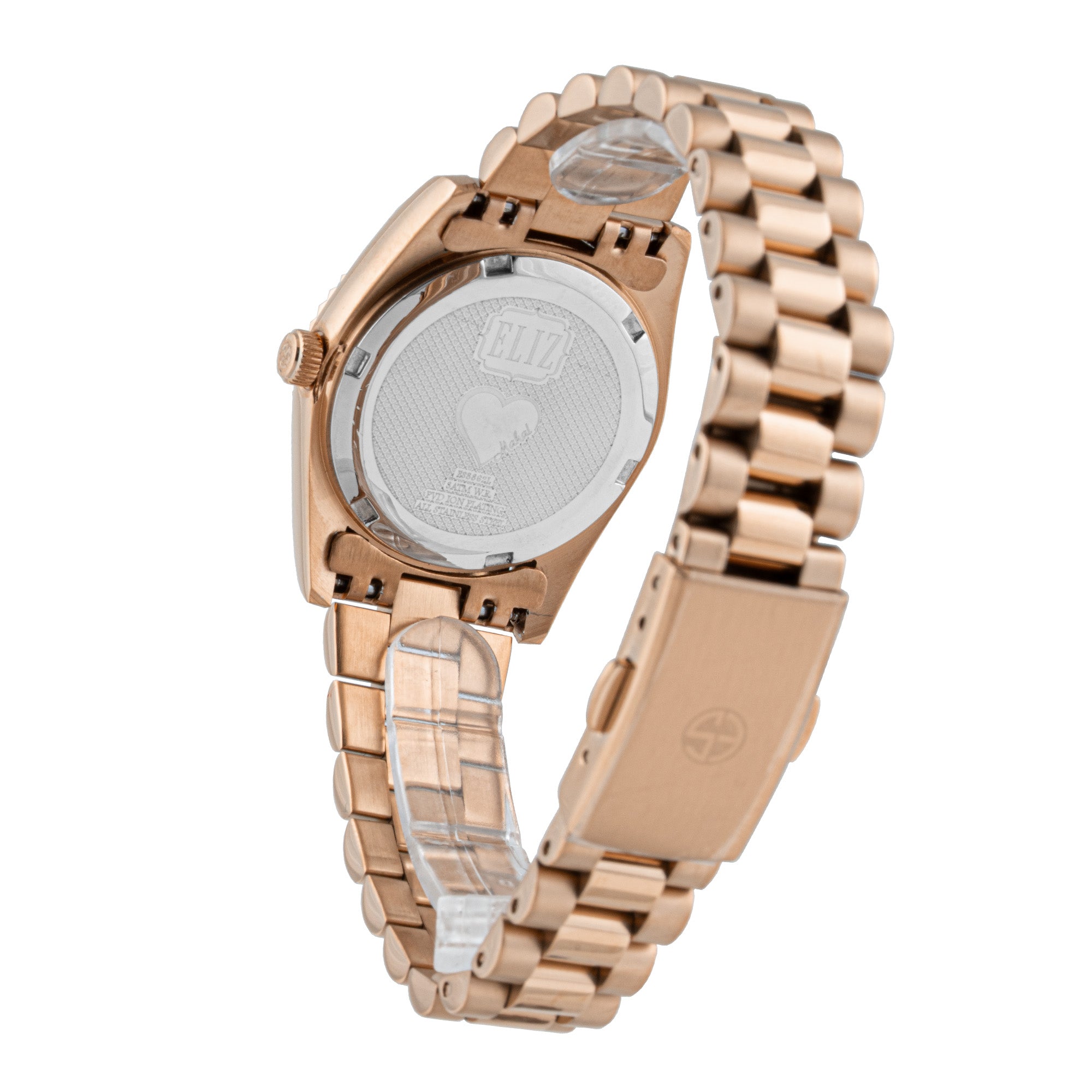 ELIZ ES8862L2RHR SS Case & Band Date Women's Watch