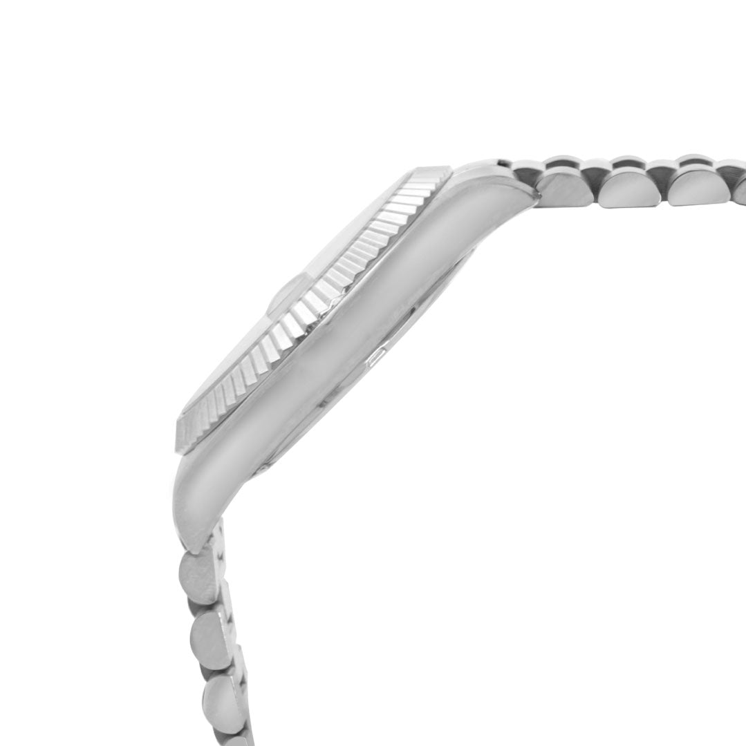 ELIZ ES8862L2SGS SS Case & Band Date Women's Watch