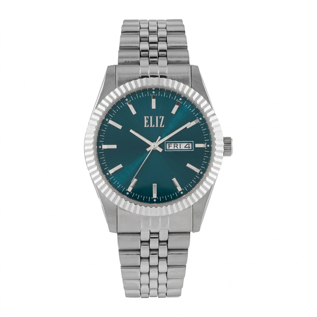 ELIZ ES8863G2ATA SS Case & Band Day-Date Men's Watch