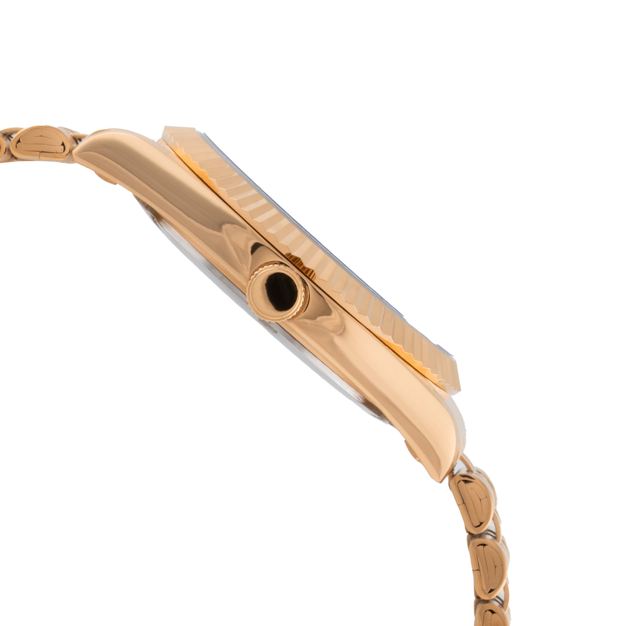 ELIZ ES8863G2RBR SS Case & Band Day-Date Men's Watch