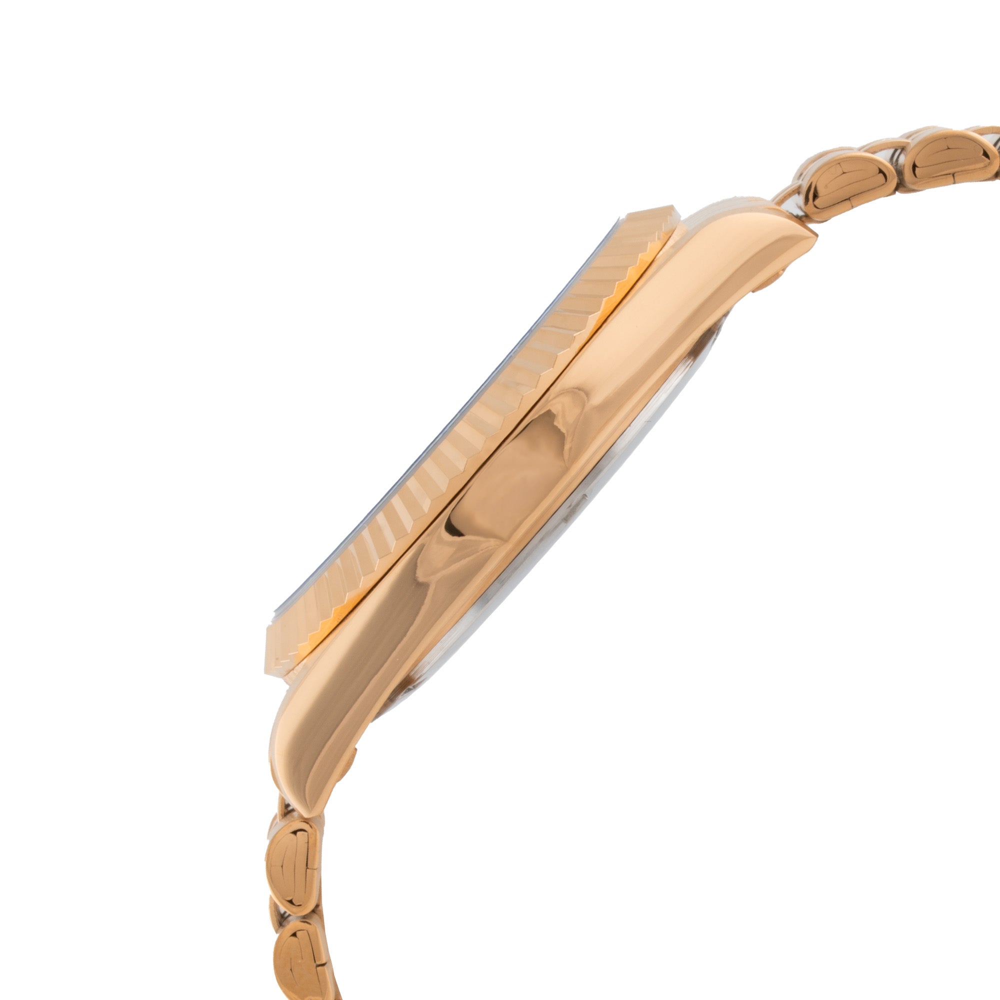 ELIZ ES8863G2RBR SS Case & Band Day-Date Men's Watch