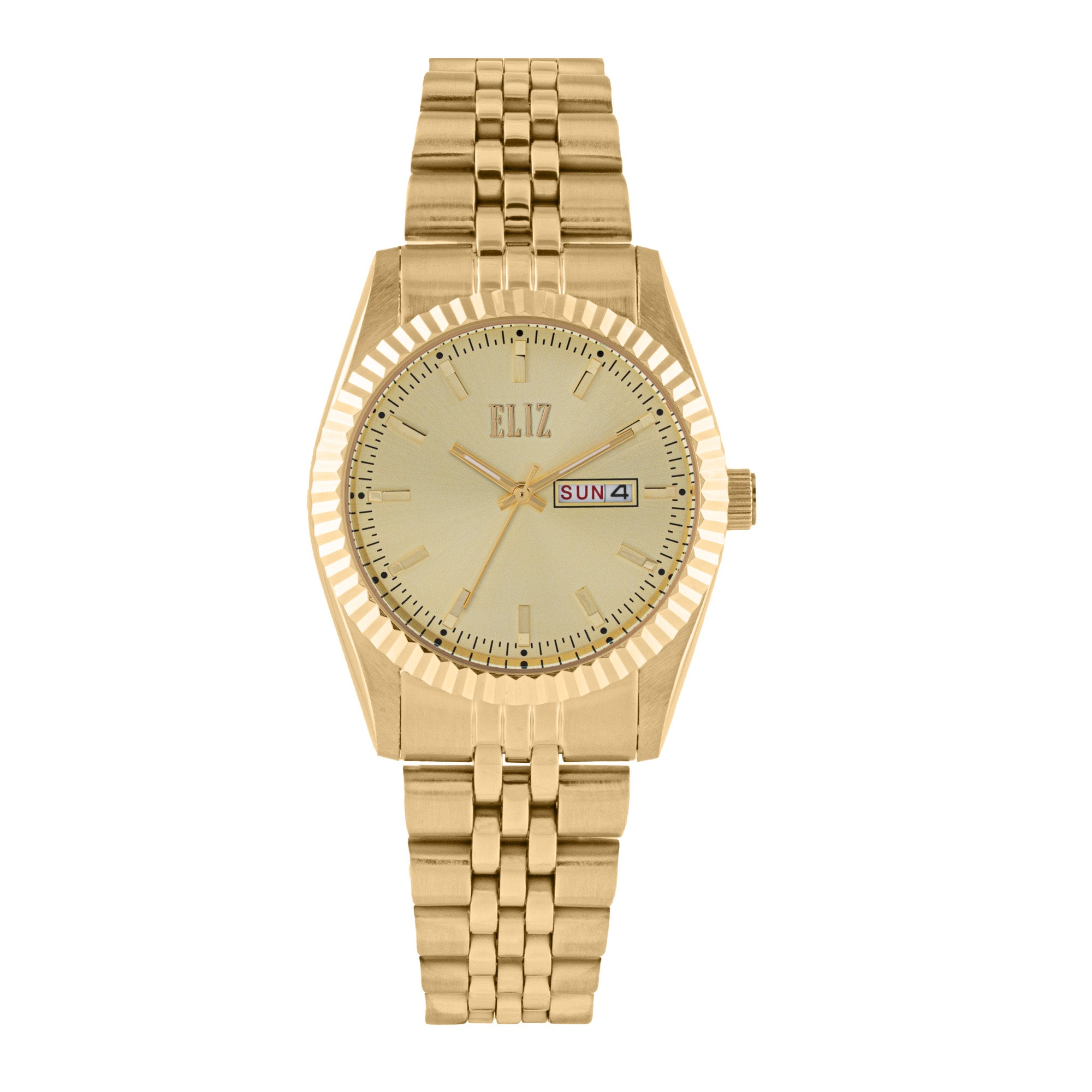ELIZ ES8863L2GCG SS Case & Band Day-Date Women's Watch