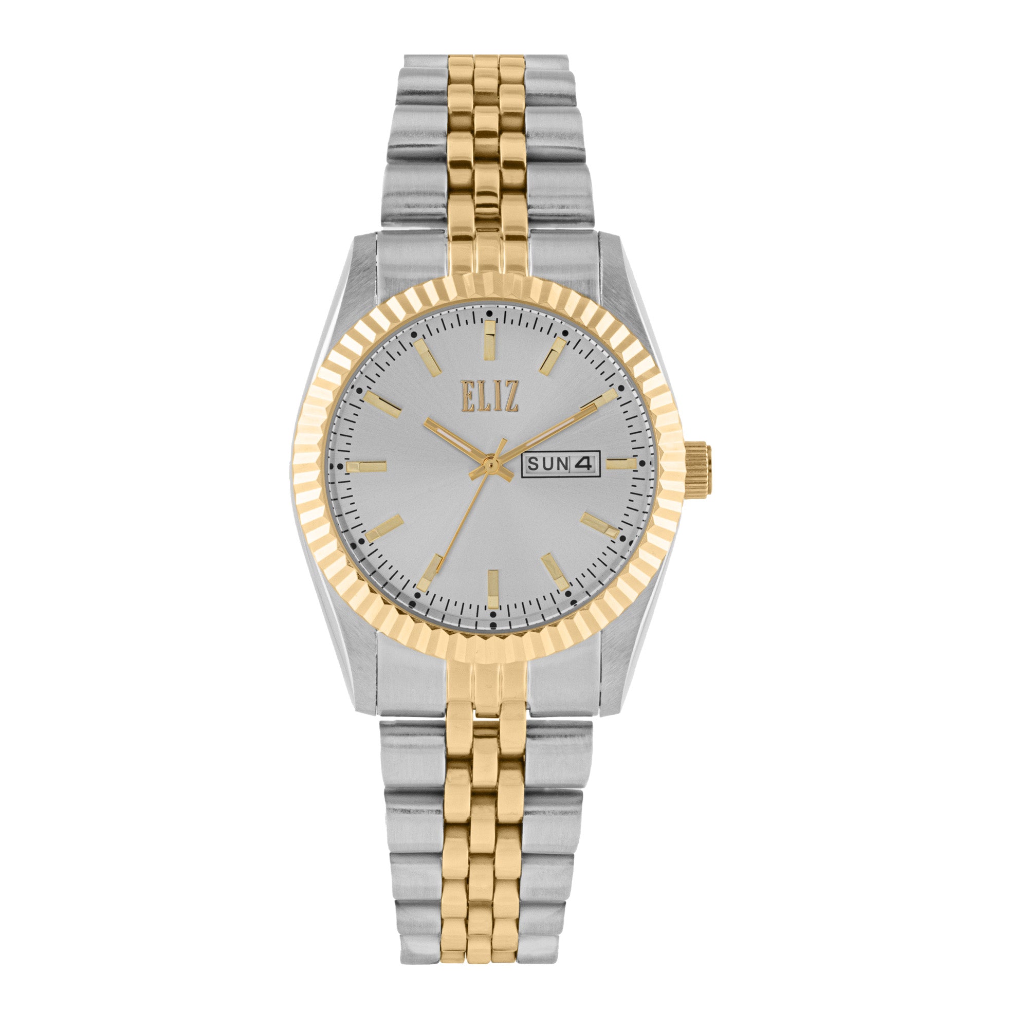 ELIZ ES8863L2TST SS Case & Band Day-Date Women's Watch